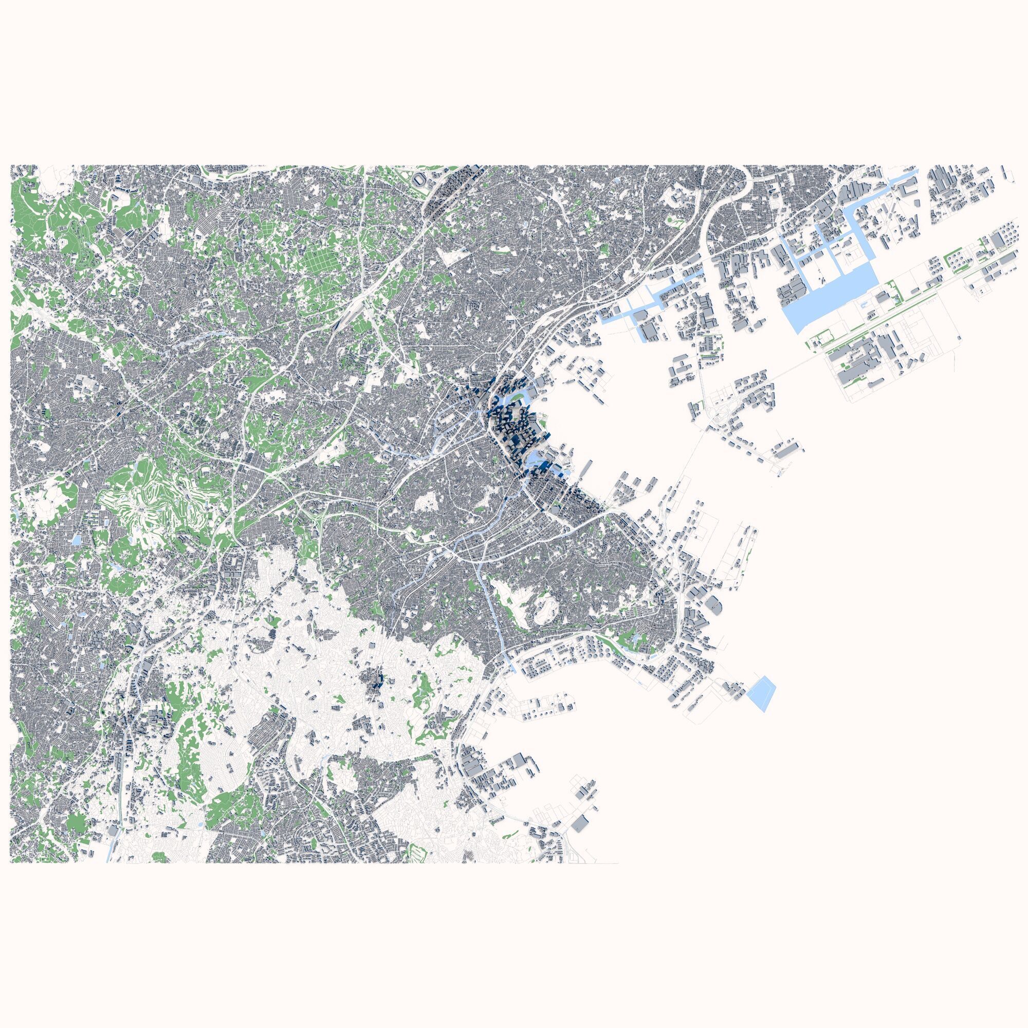 Yokohama City Japan 3D model_2