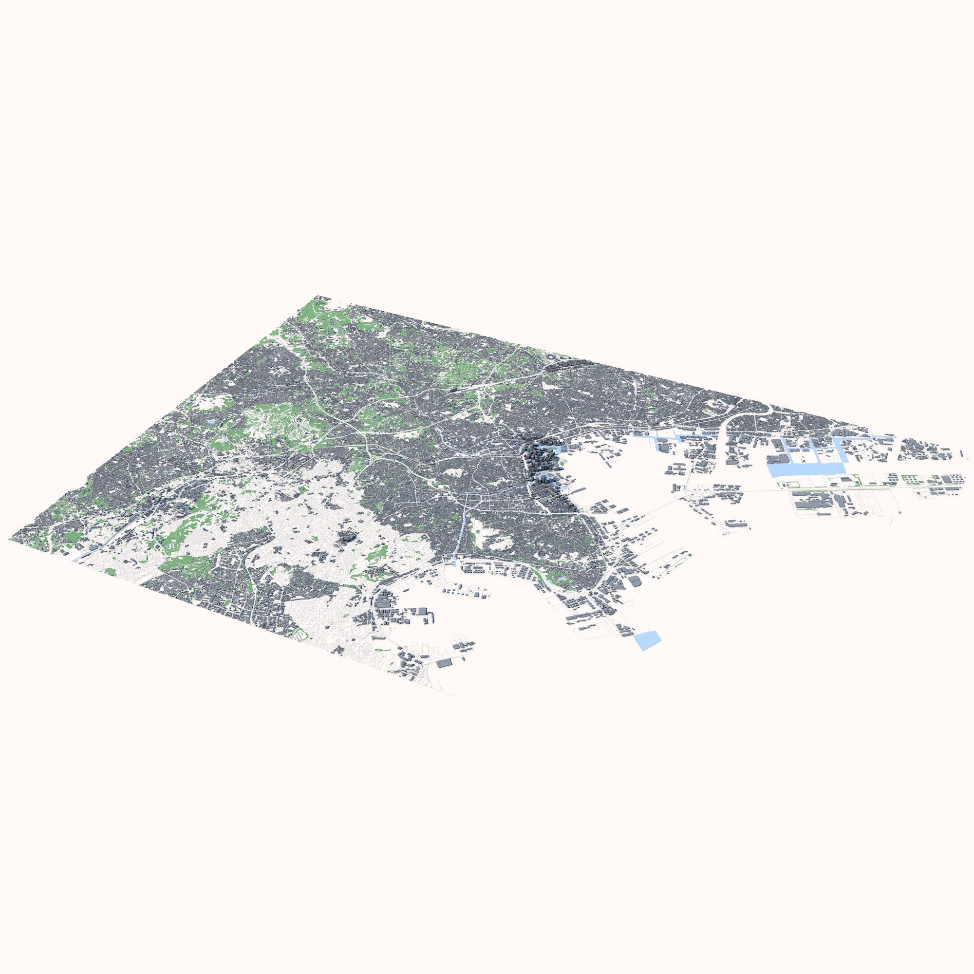 Yokohama City Japan 3D model_1