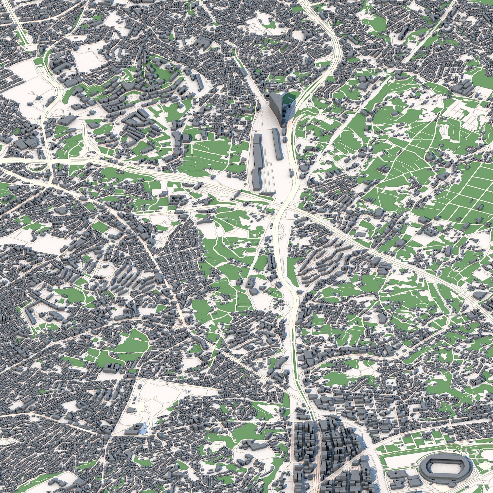 Yokohama City Japan 3D model_8