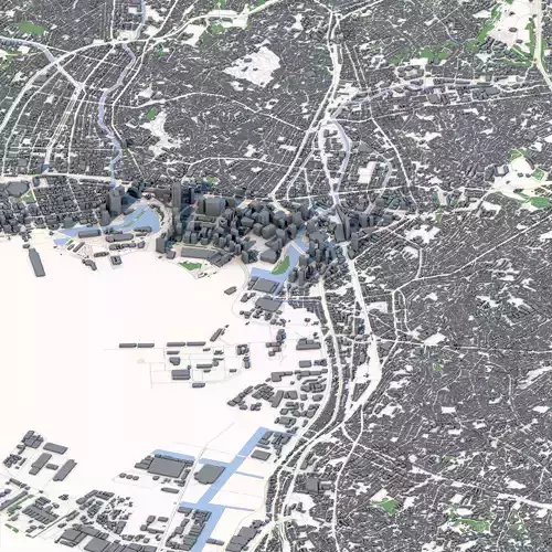 Yokohama City Japan 3D model