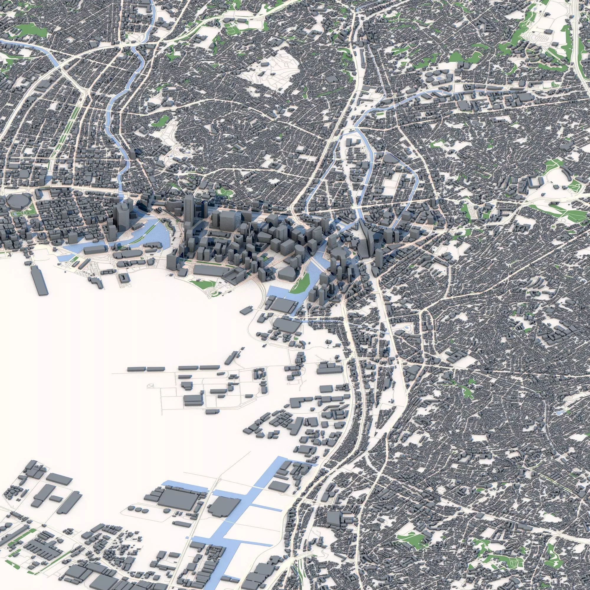 Yokohama City Japan 3D model_0