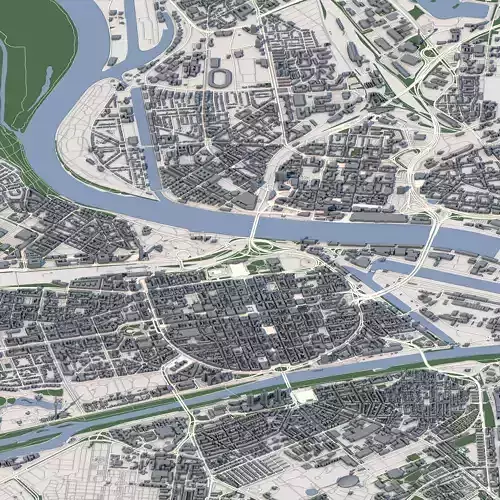 Mannheim City Germany 3D model