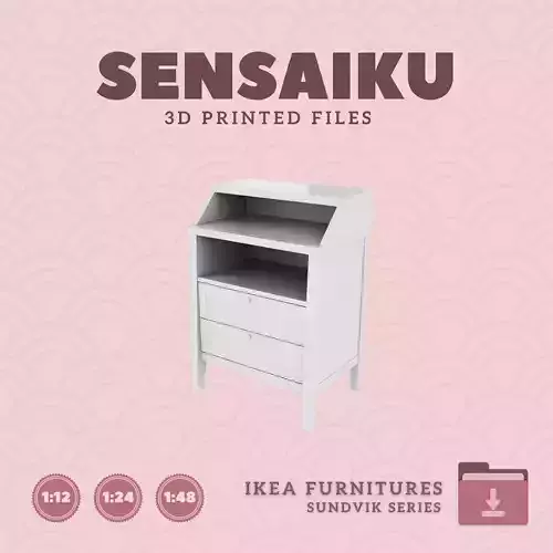 SUNDVIK Changing Table V1 for Dollhouse - IKEA - 3D Print