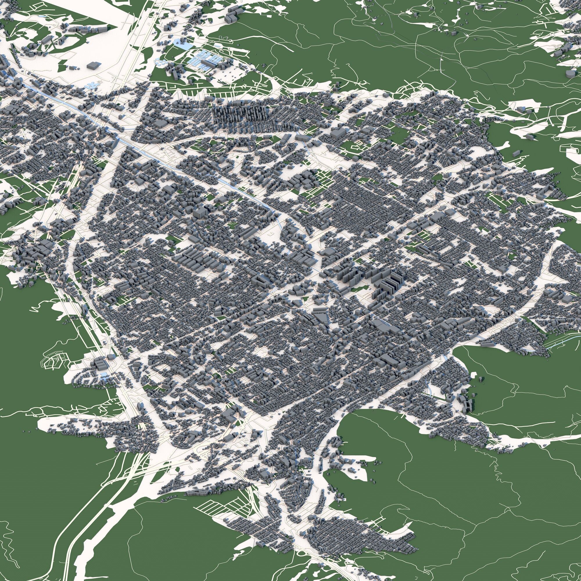 Kyoto City Japan 3D model_5