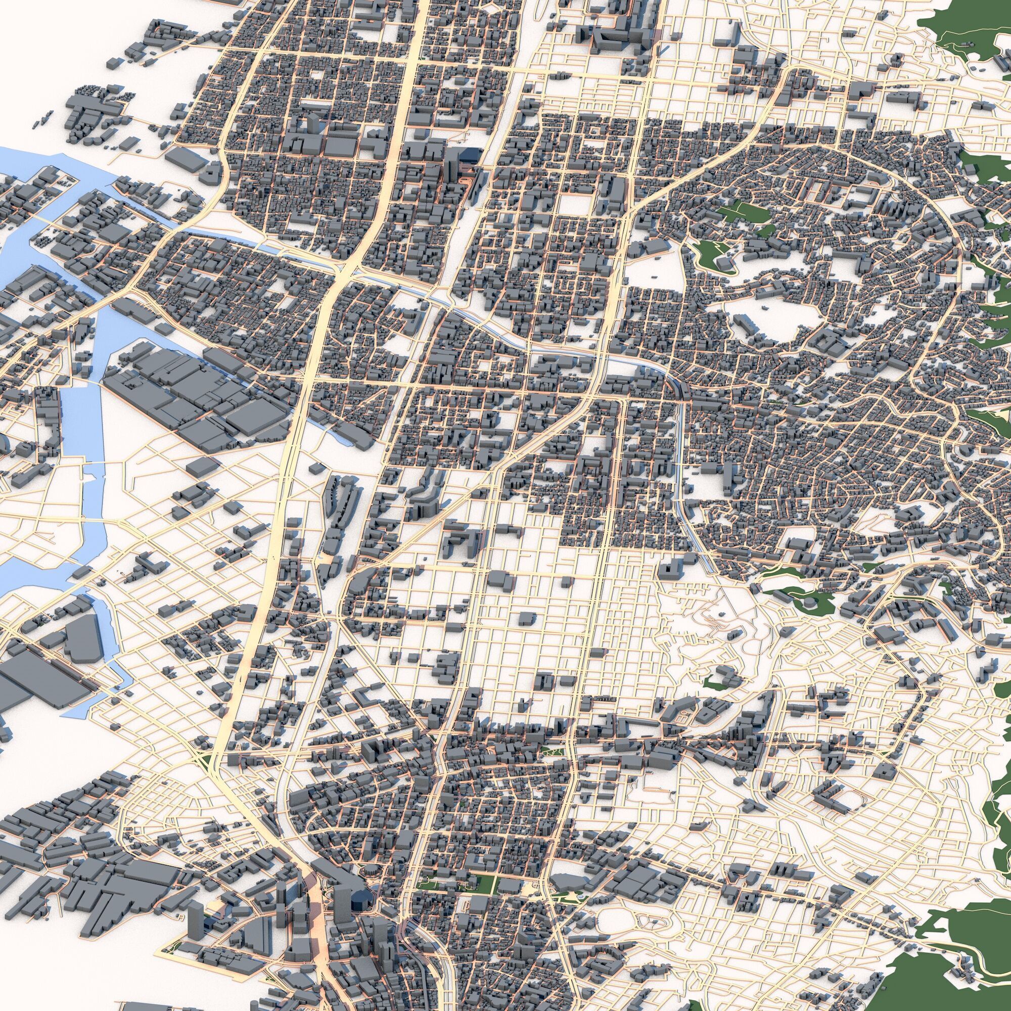 Kobe City Japan 3D model_5