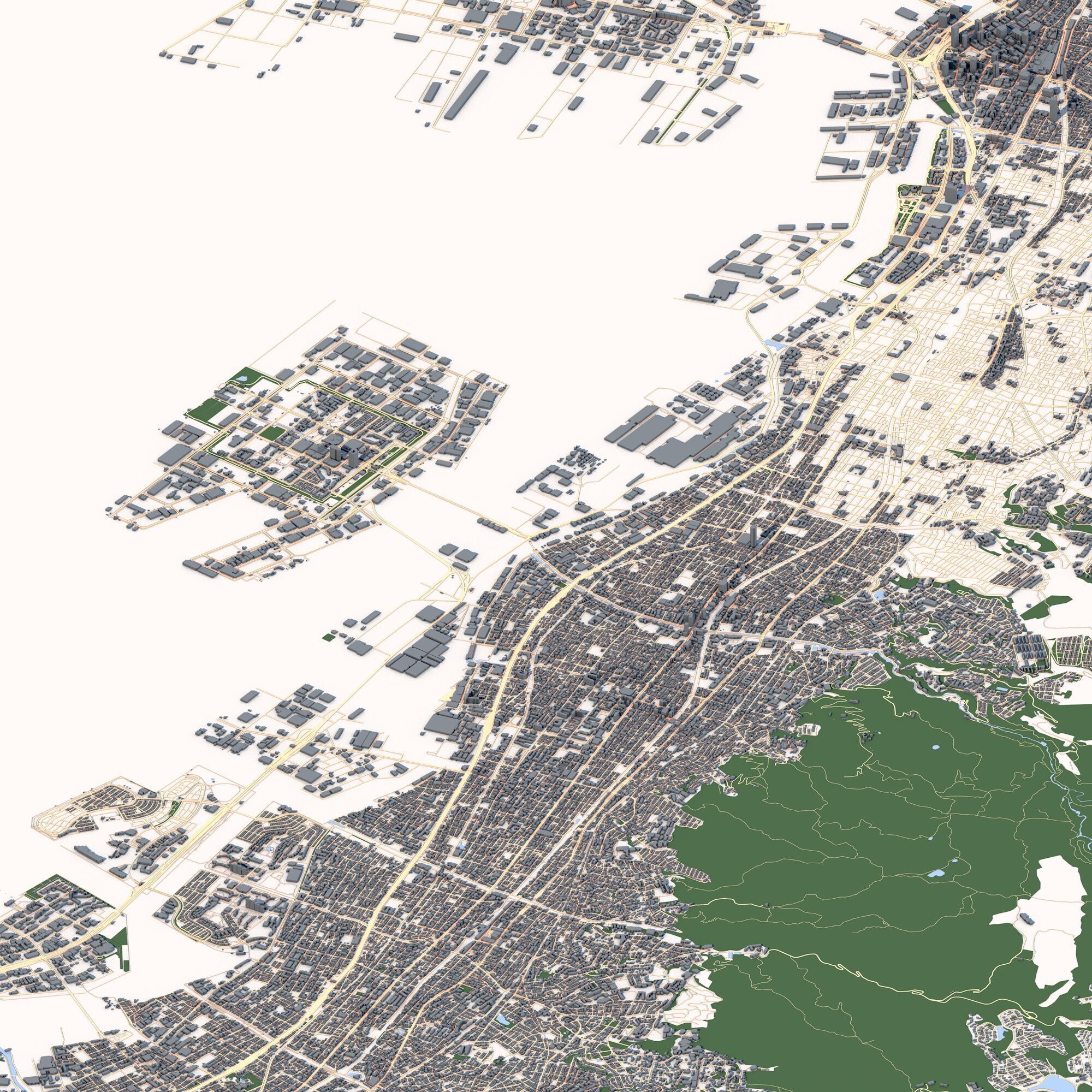 Kobe City Japan 3D model_4