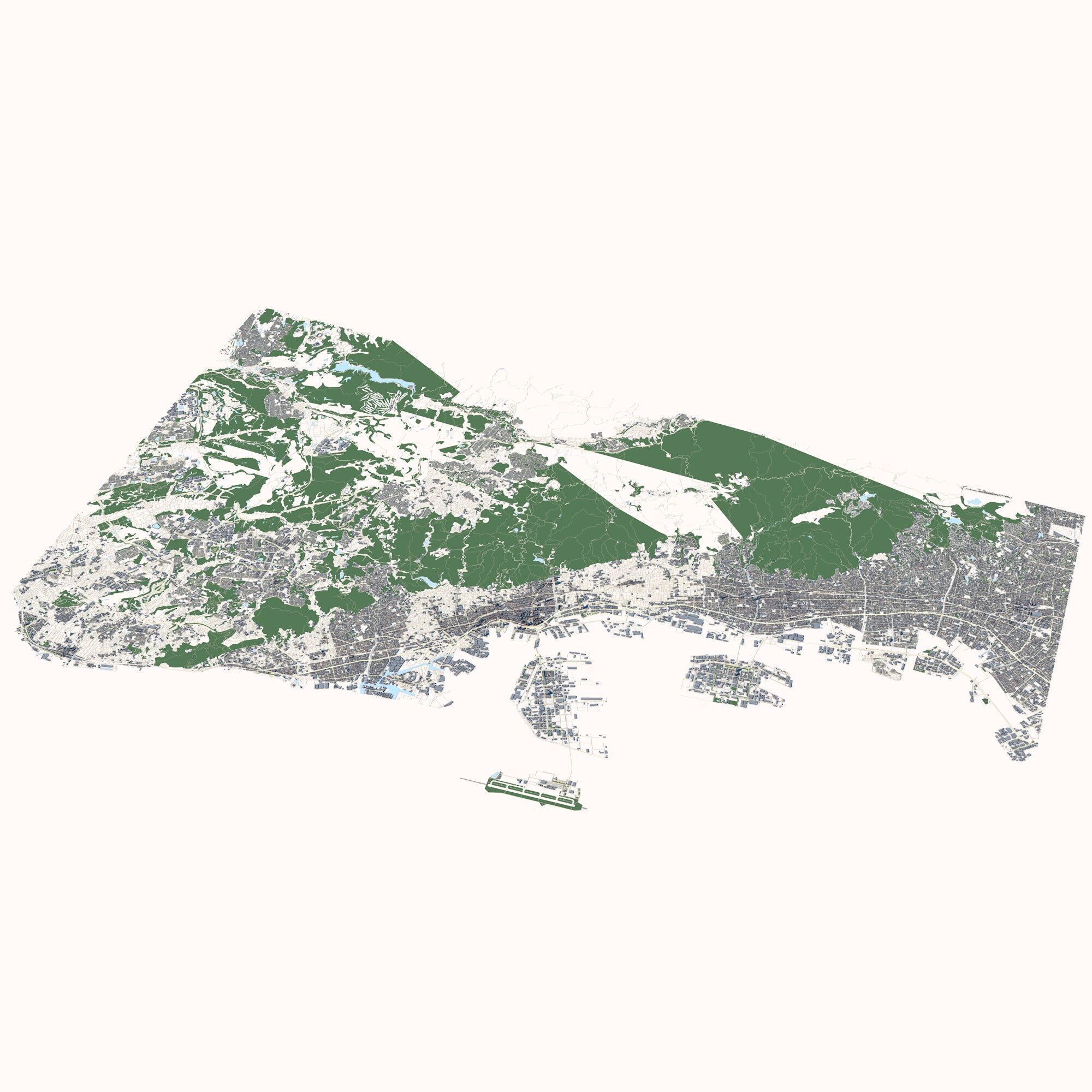 Kobe City Japan 3D model_1