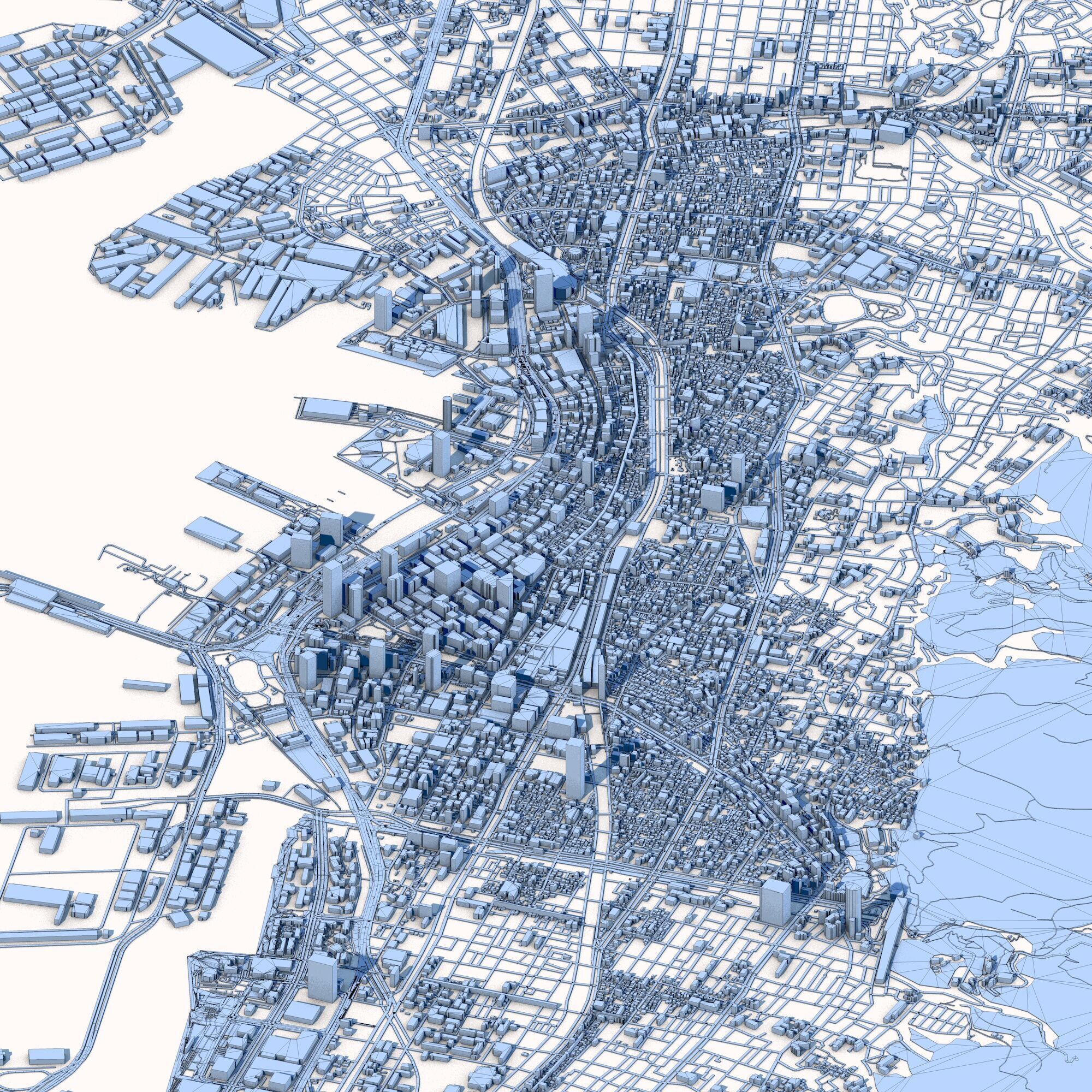 Kobe City Japan 3D model_7