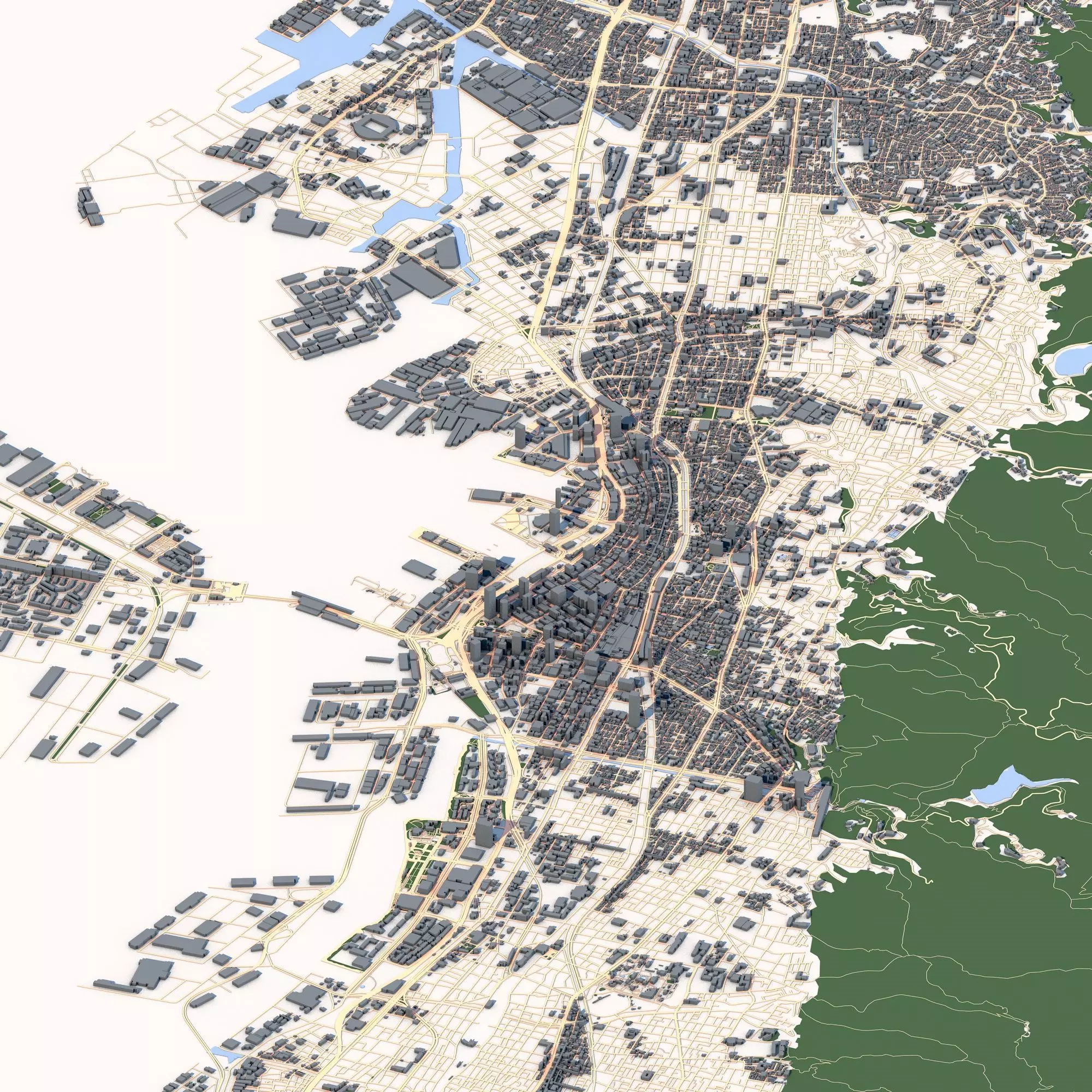 Kobe City Japan 3D model_0