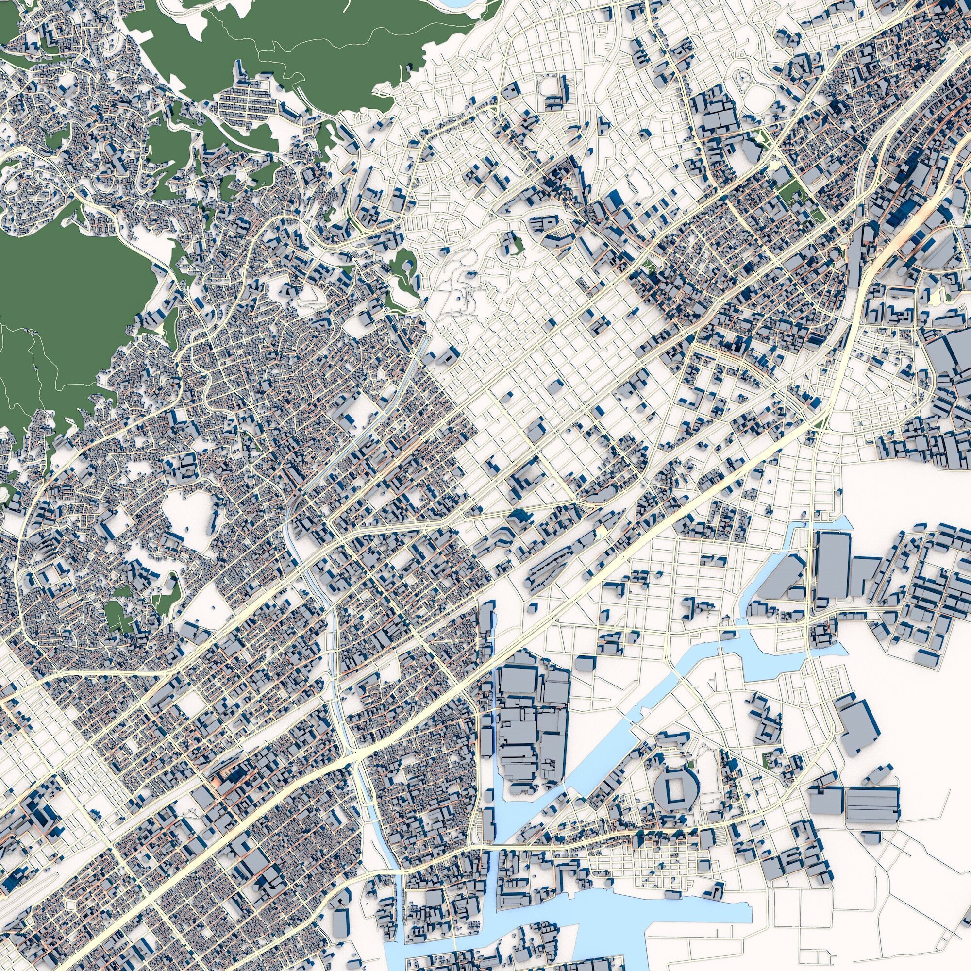 Kobe City Japan 3D model_3