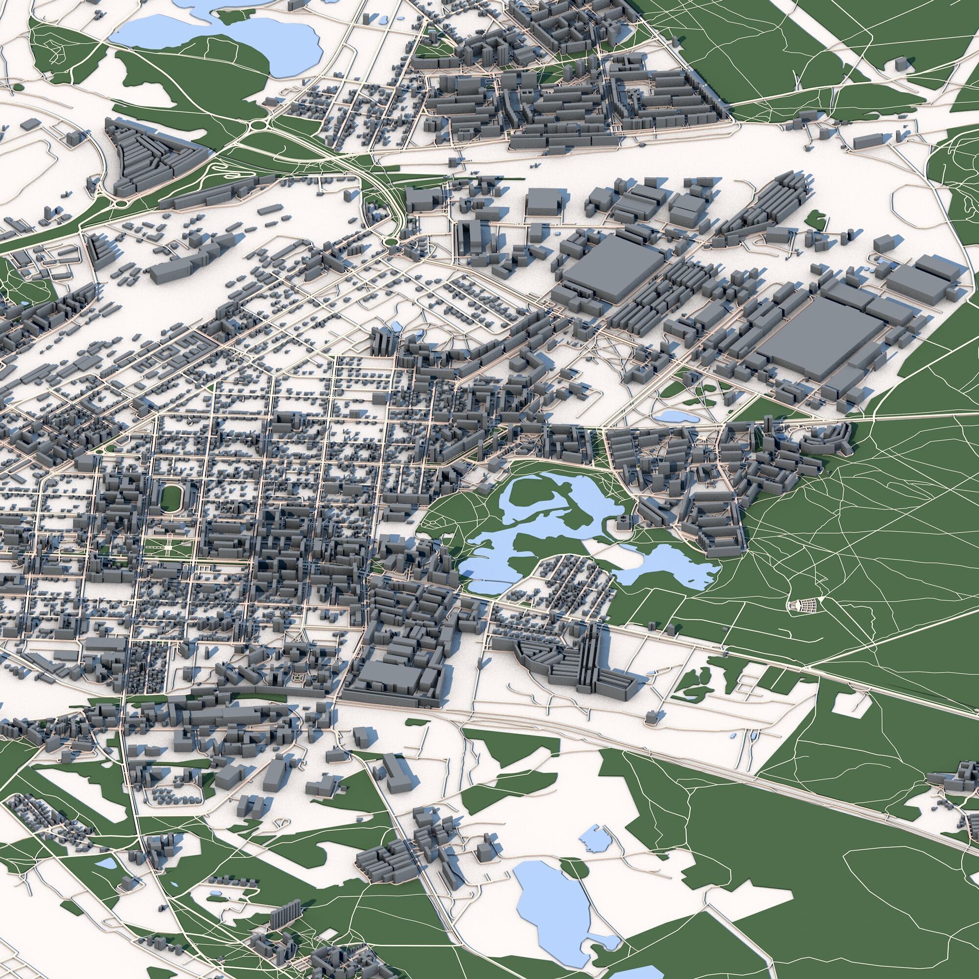 Daugavpils City Latvia 3D model_5