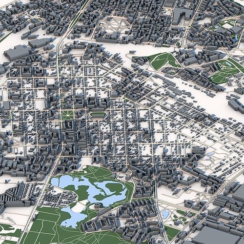 Daugavpils City Latvia 3D model