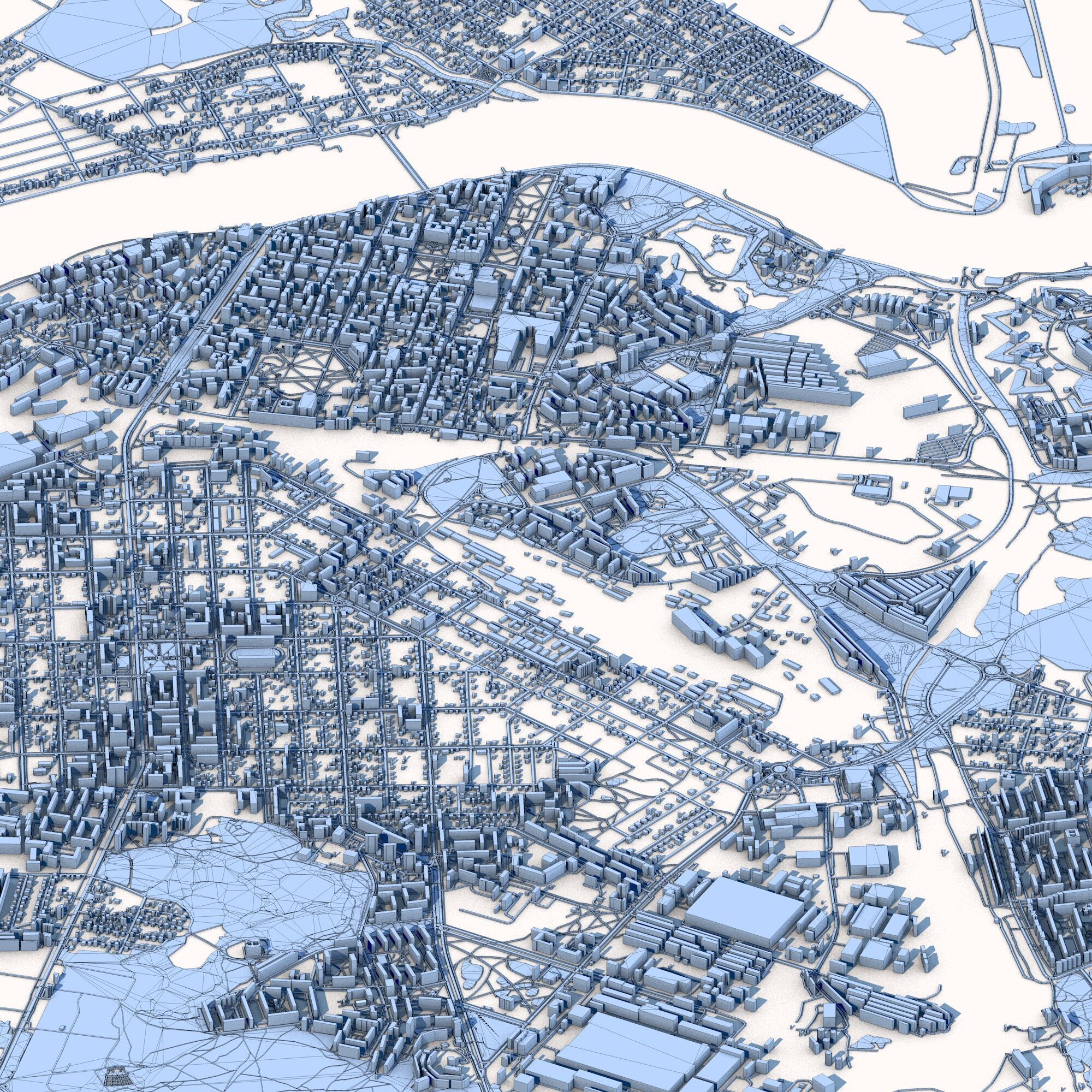 Daugavpils City Latvia 3D model_8