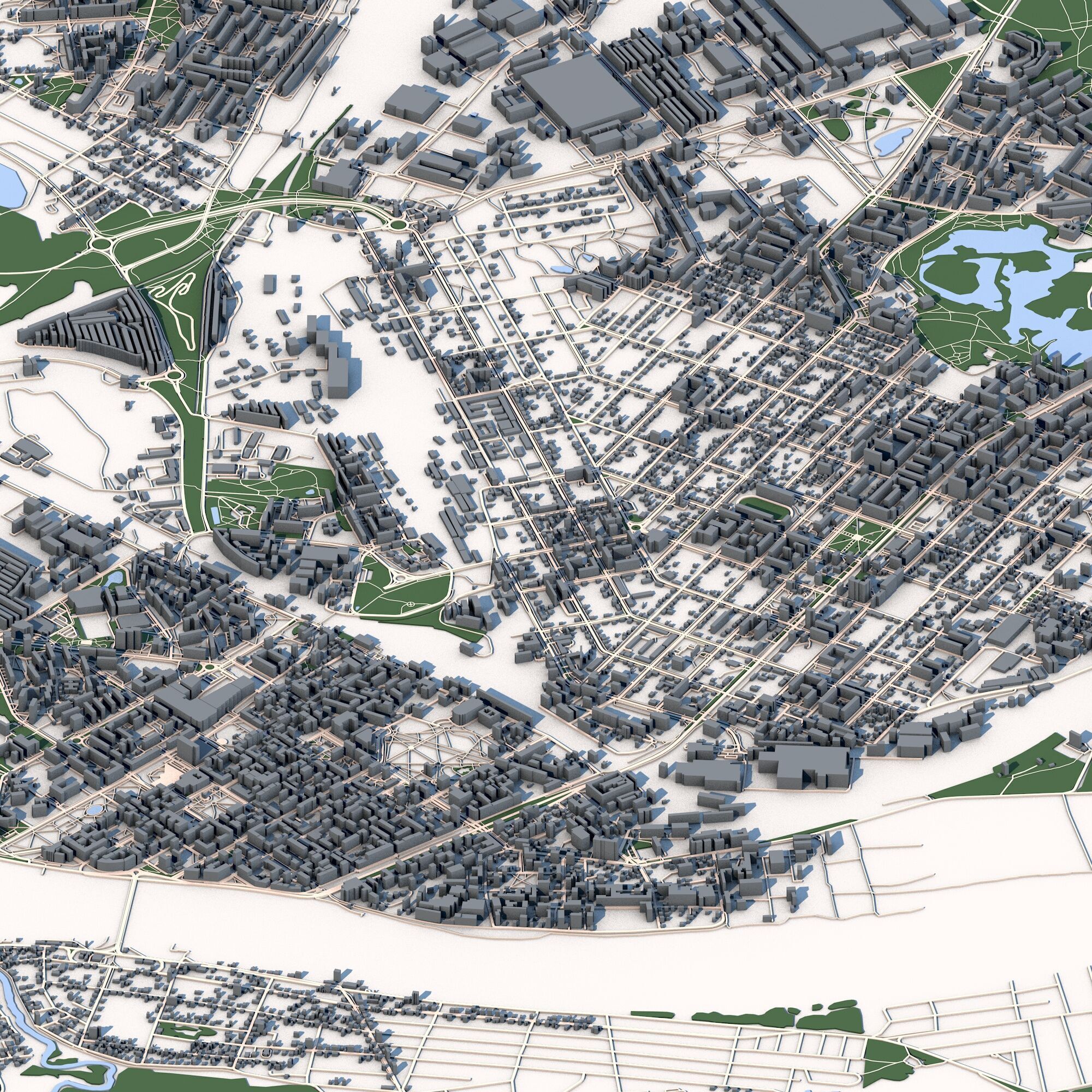 Daugavpils City Latvia 3D model_6