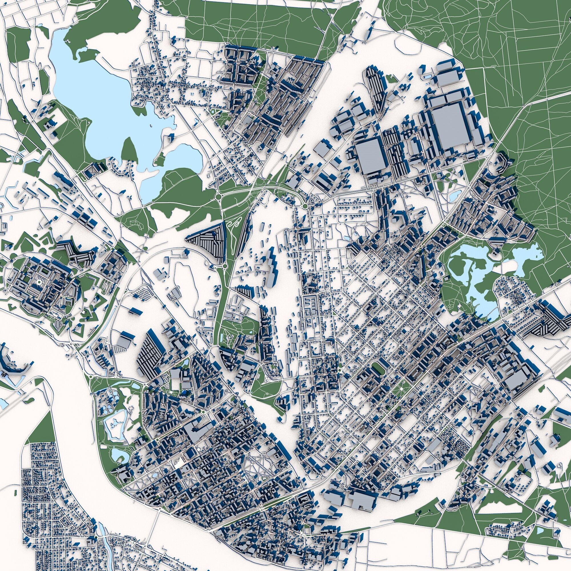 Daugavpils City Latvia 3D model_3