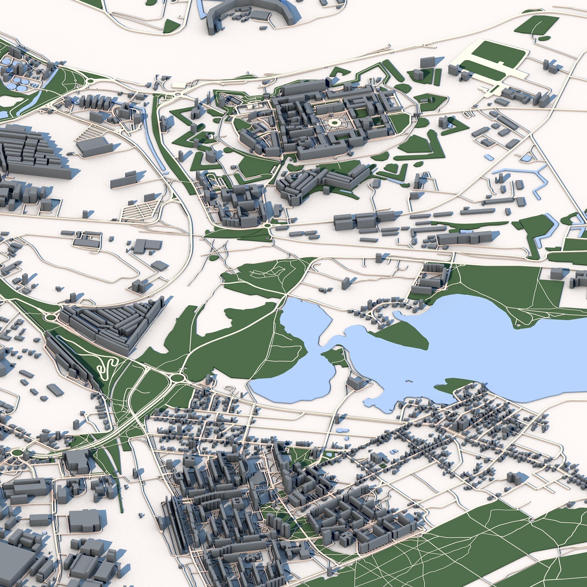 Daugavpils City Latvia 3D model_4