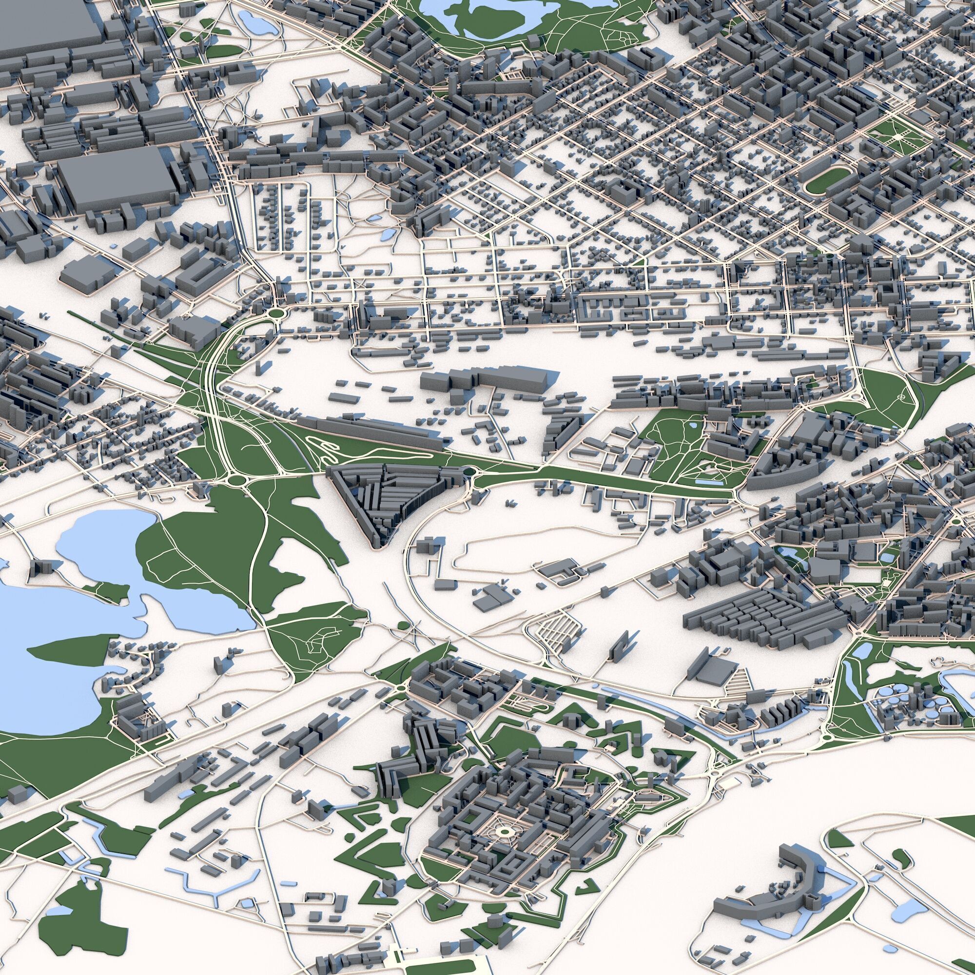 Daugavpils City Latvia 3D model_7