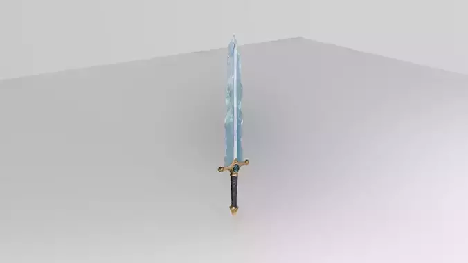 Fantasy Crystal Sword - Premium 3D Model