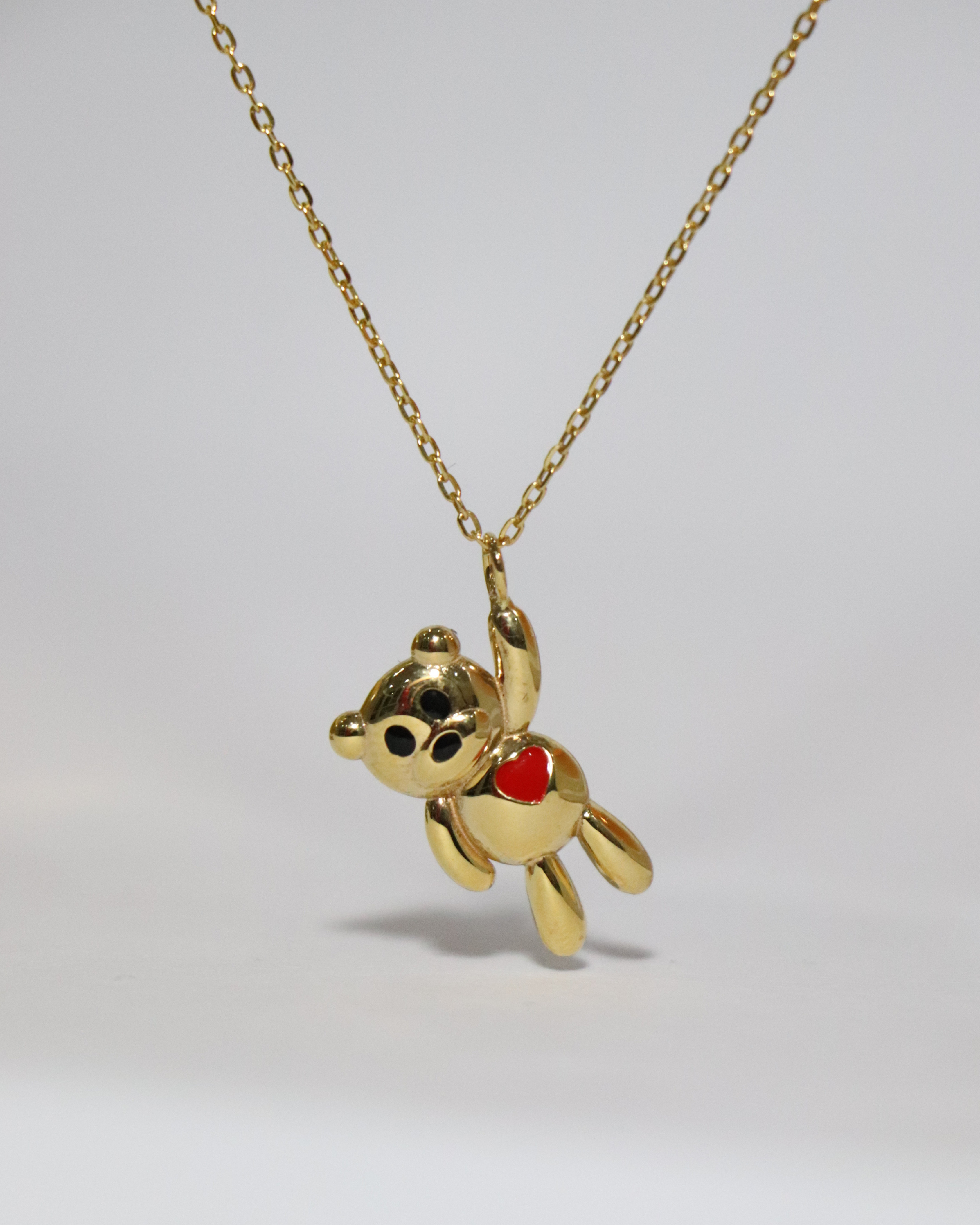 Teddy bear pendant  3D print model_4