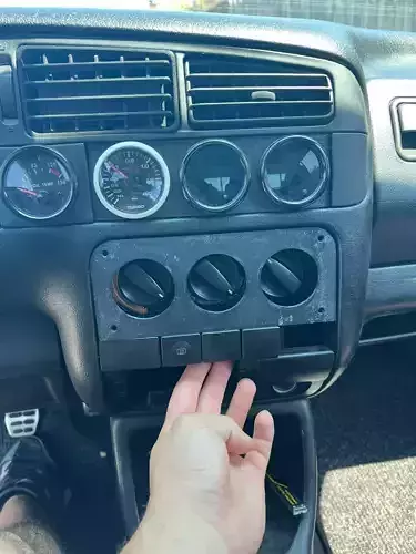 Custom watch frame for Volkswagen Golf 3