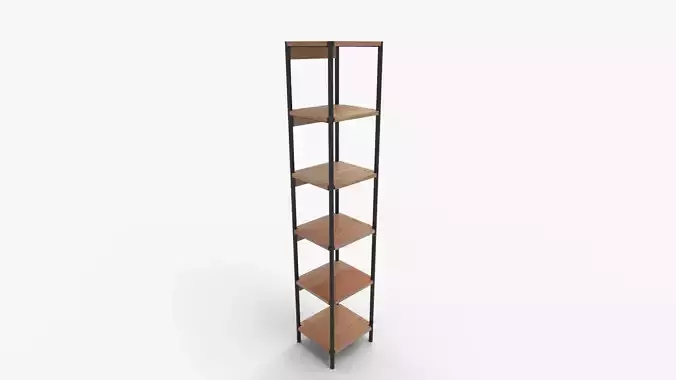 Elena Wooden Narrow Bookcase