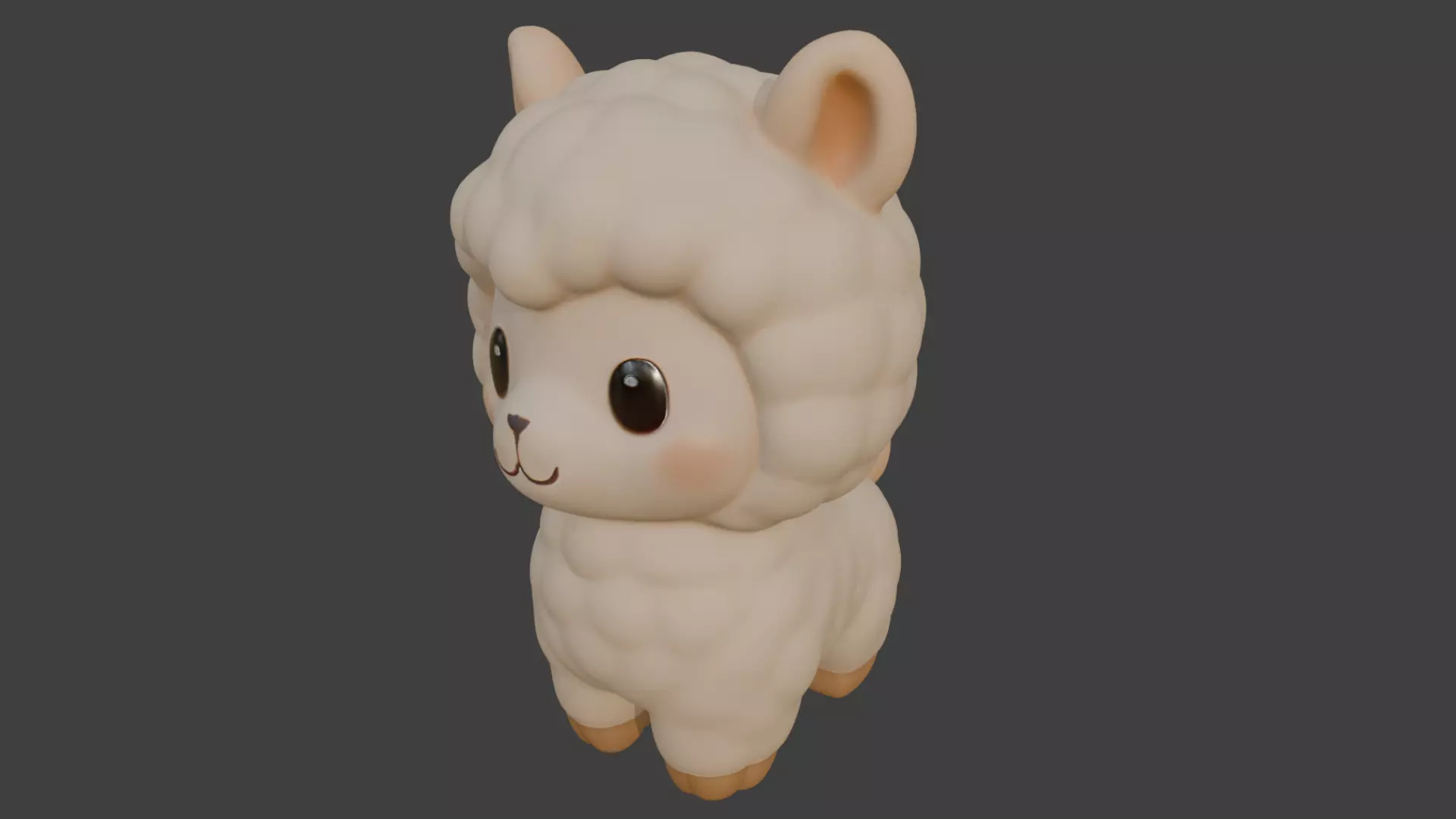 Q-version Alpaca Model 3D model