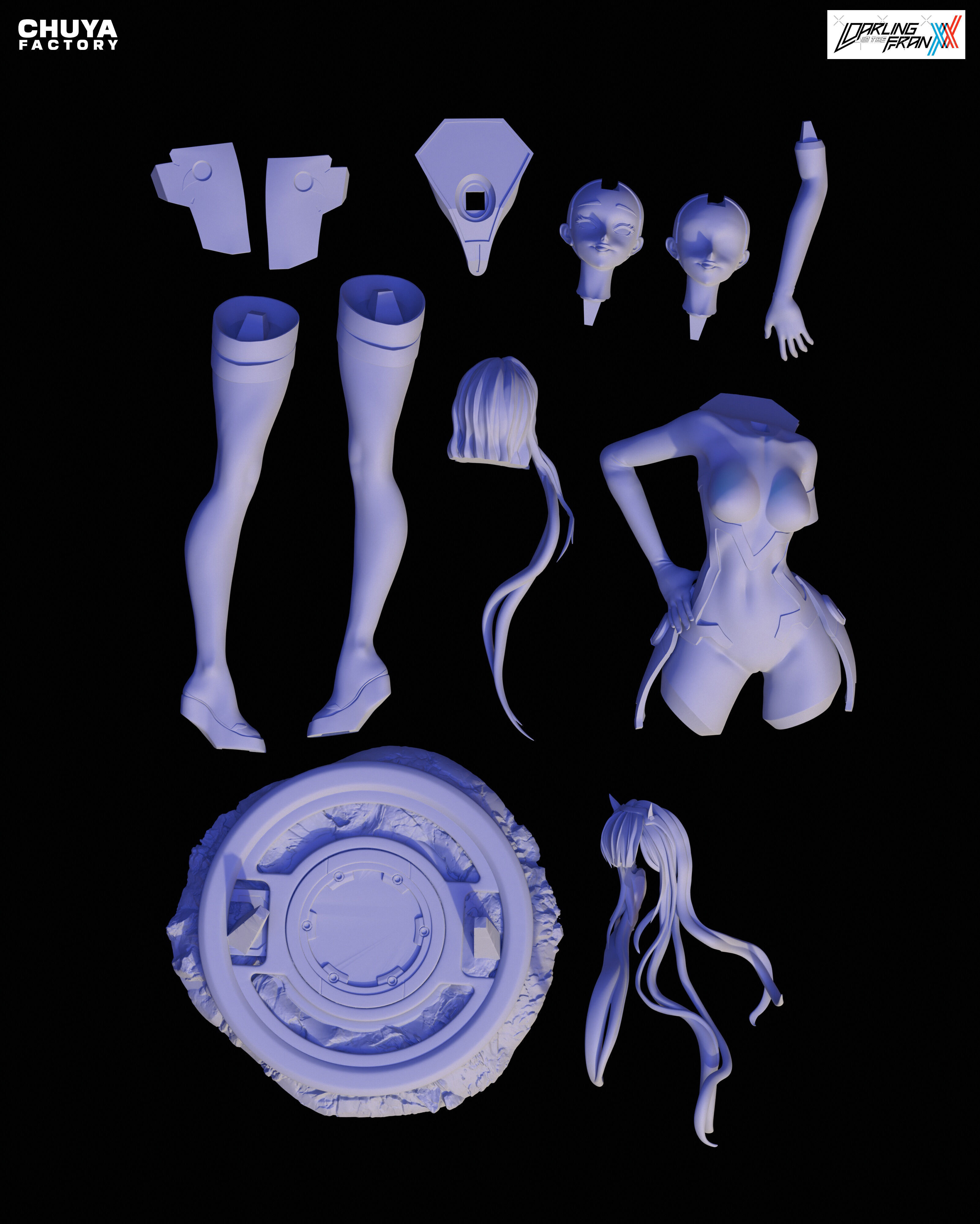 Zero Two from Darling in the Franxx 3D print model_13