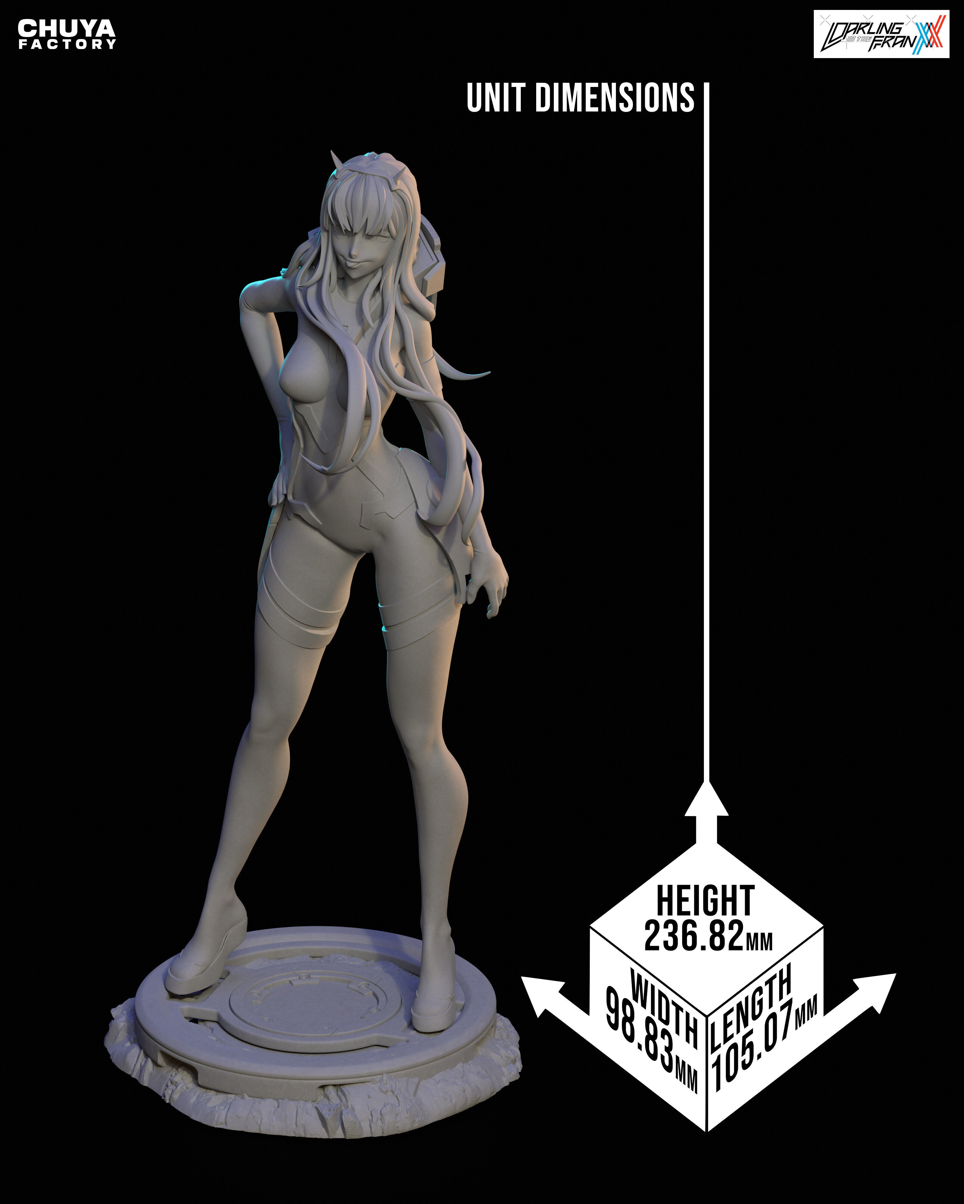 Zero Two from Darling in the Franxx 3D print model_12