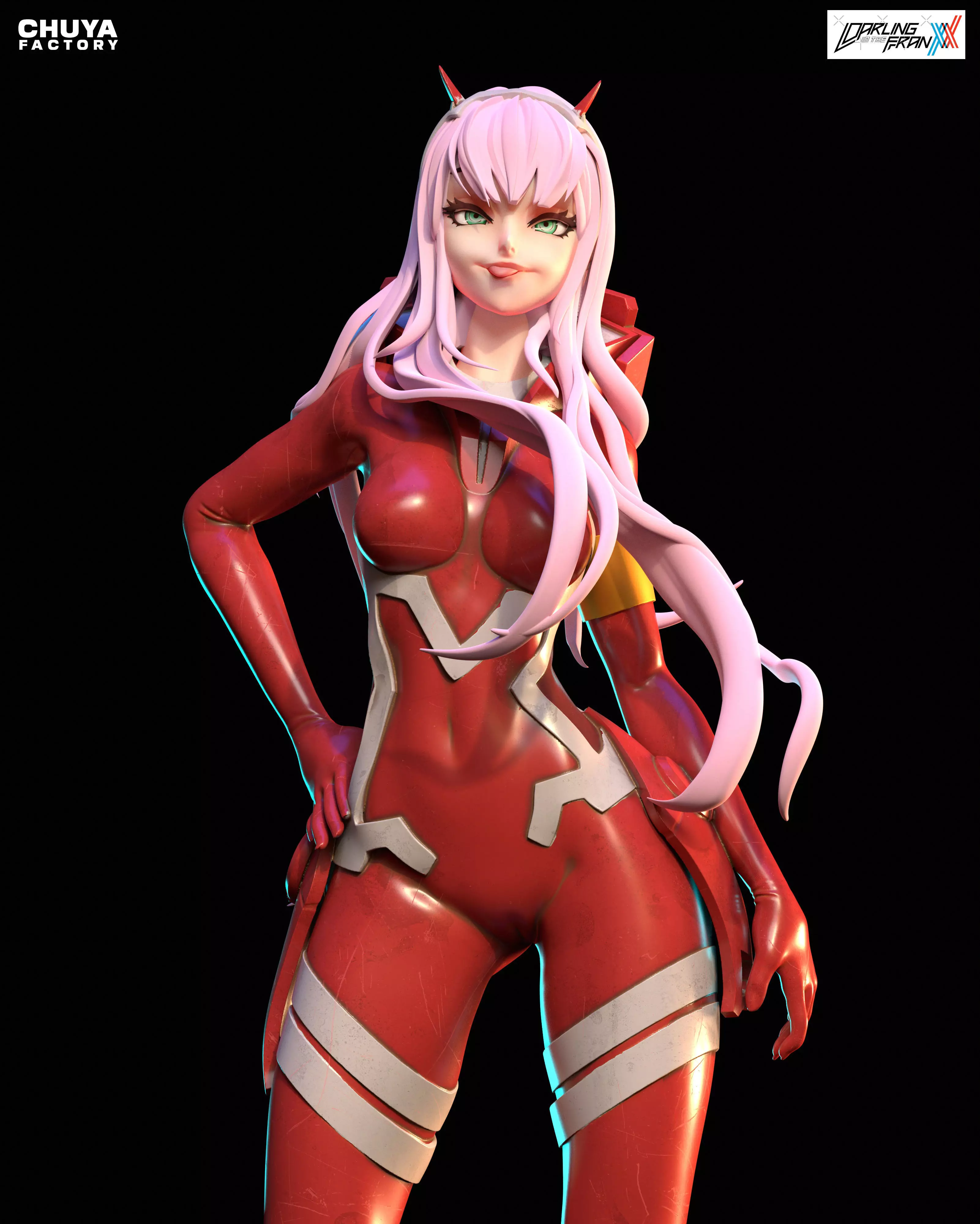Zero Two from Darling in the Franxx 3D print model_0