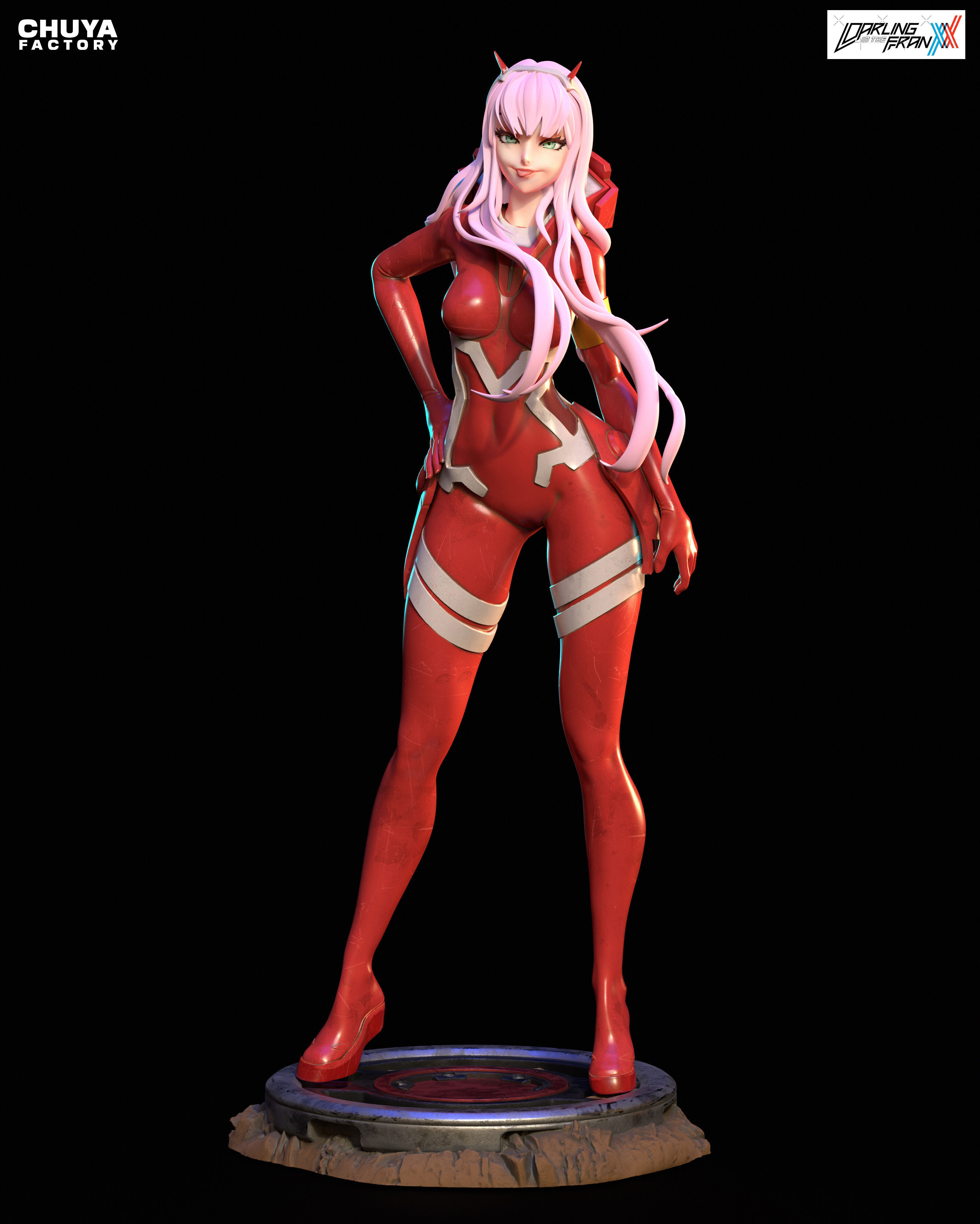Zero Two from Darling in the Franxx 3D print model_1
