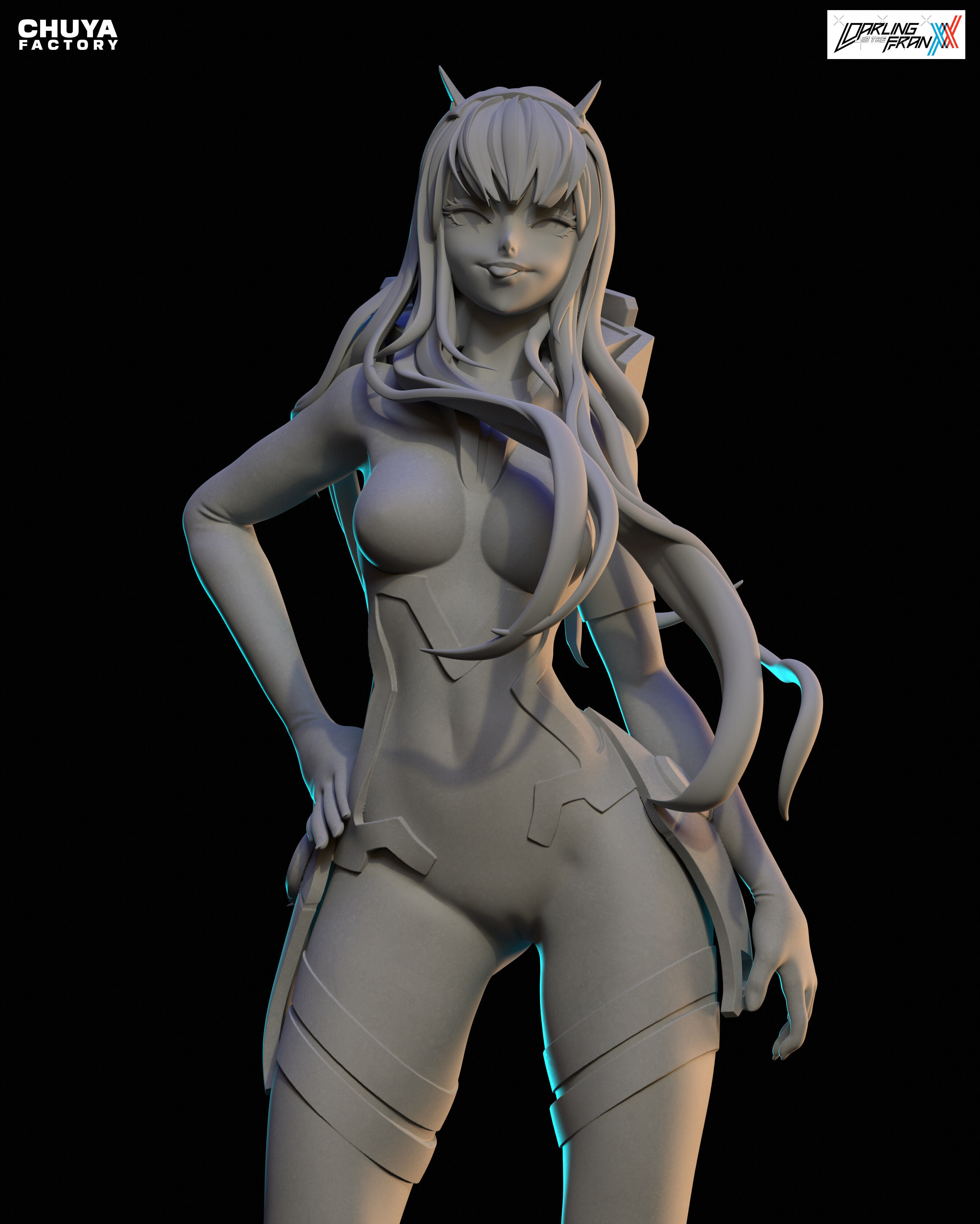 Zero Two from Darling in the Franxx 3D print model_11