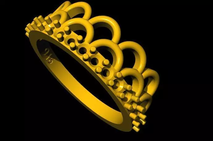 crown ring 3dm flie 3D print model_0