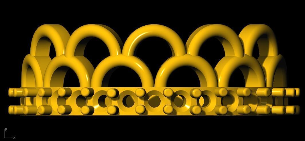 crown ring 3dm flie 3D print model_1