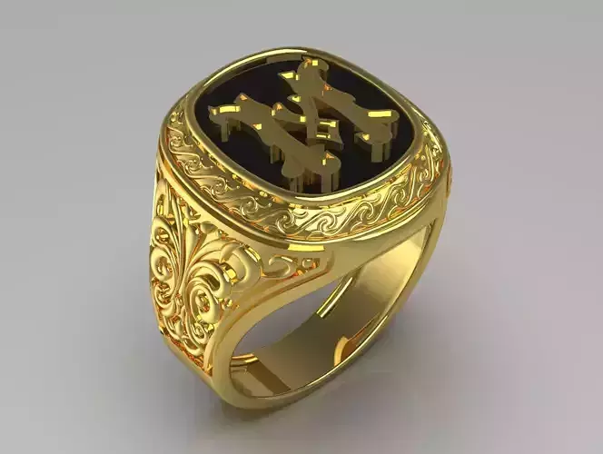 man gold ring mr0152