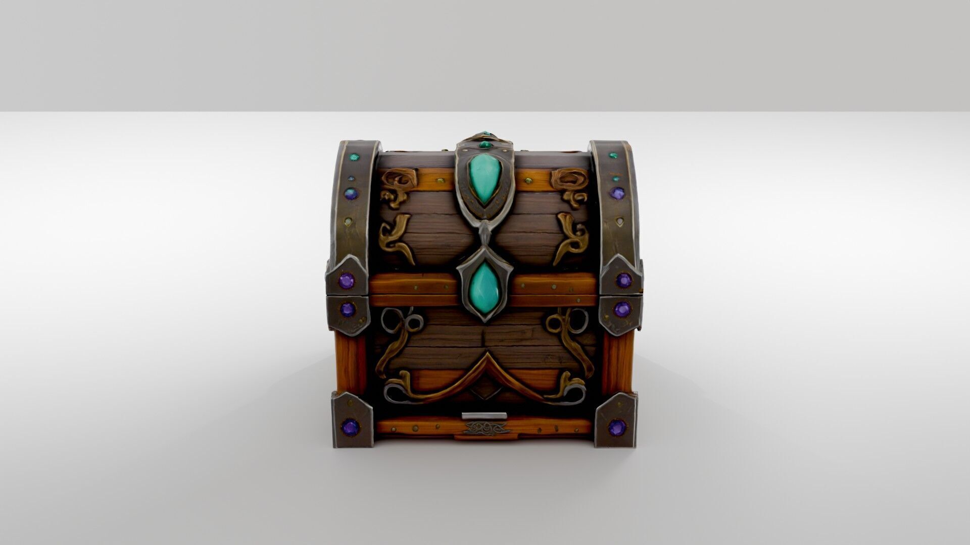Fantasy Treasure Chest  3D model_4
