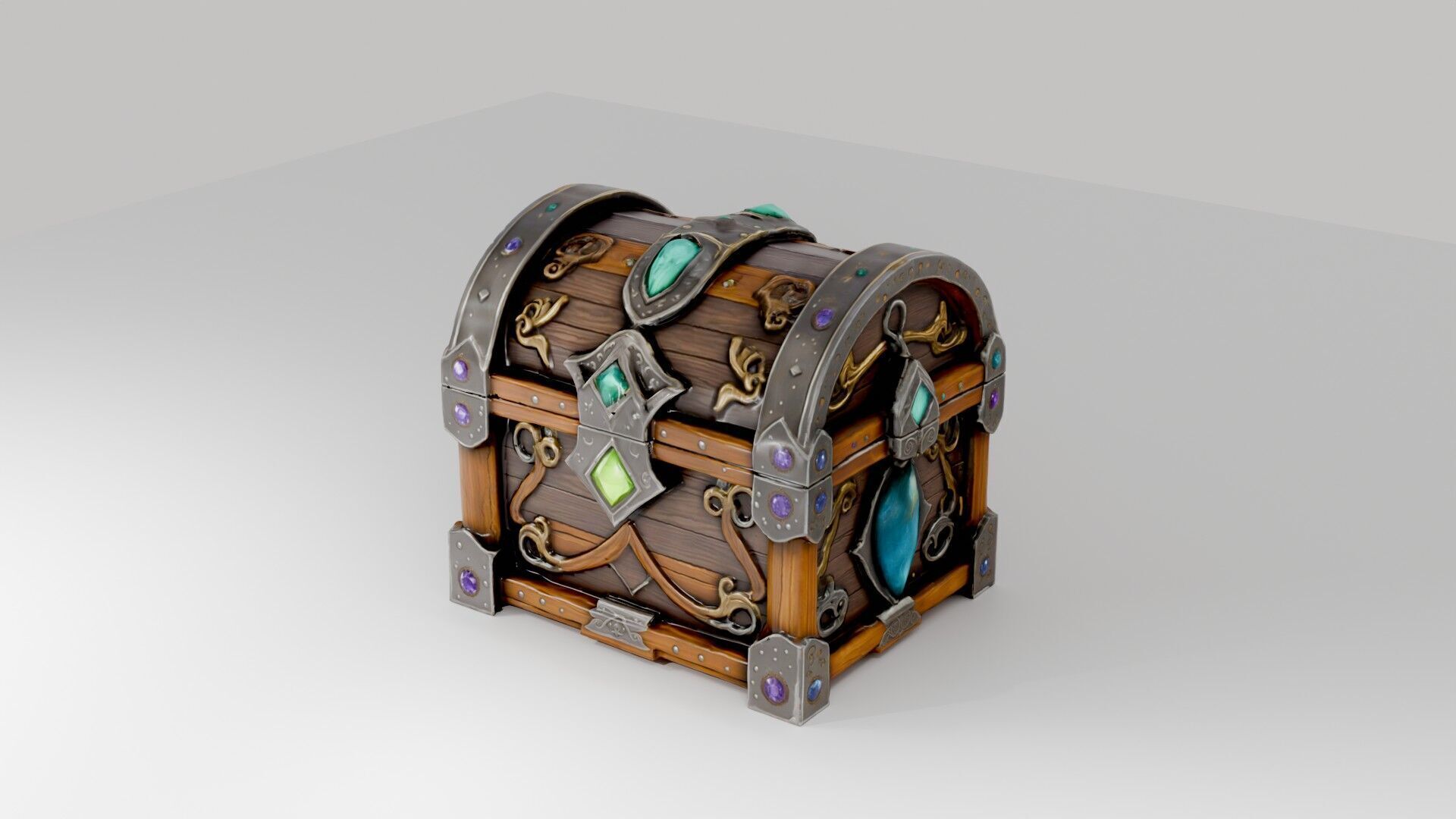 Fantasy Treasure Chest  3D model_1