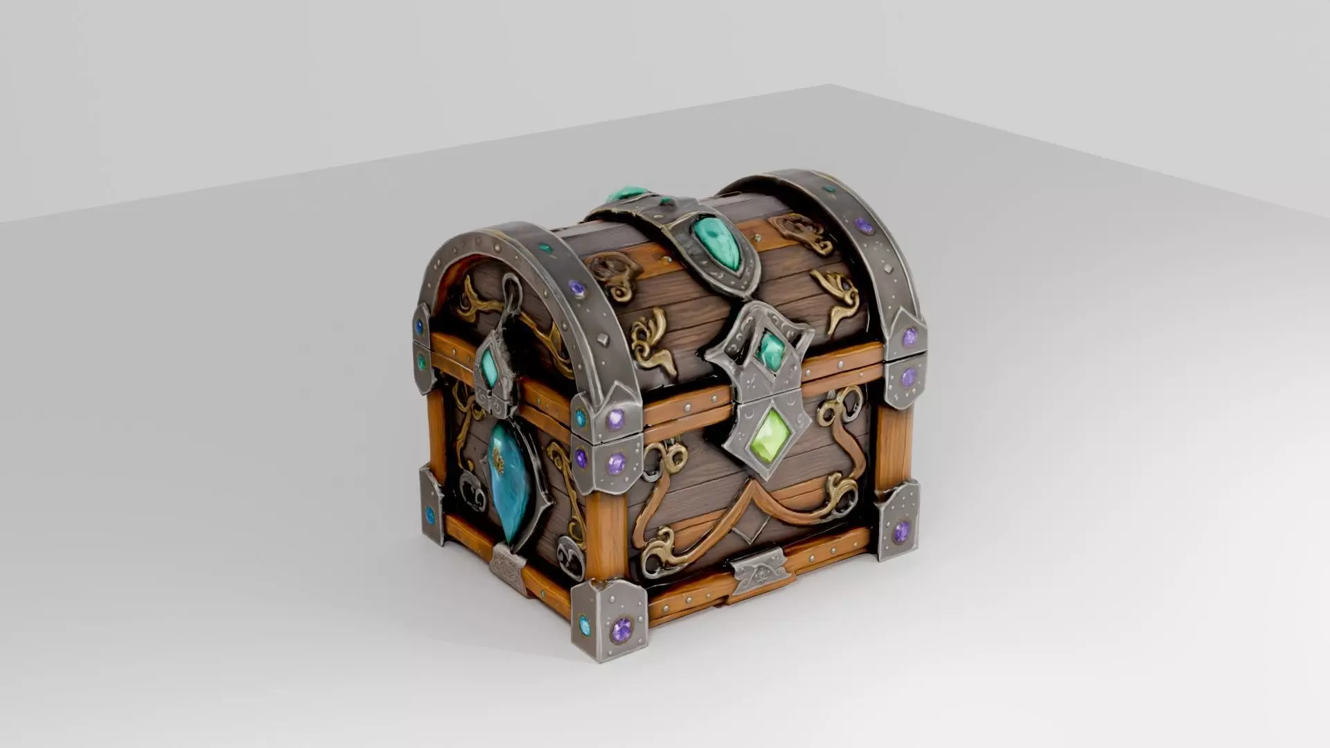 Fantasy Treasure Chest  3D model_0