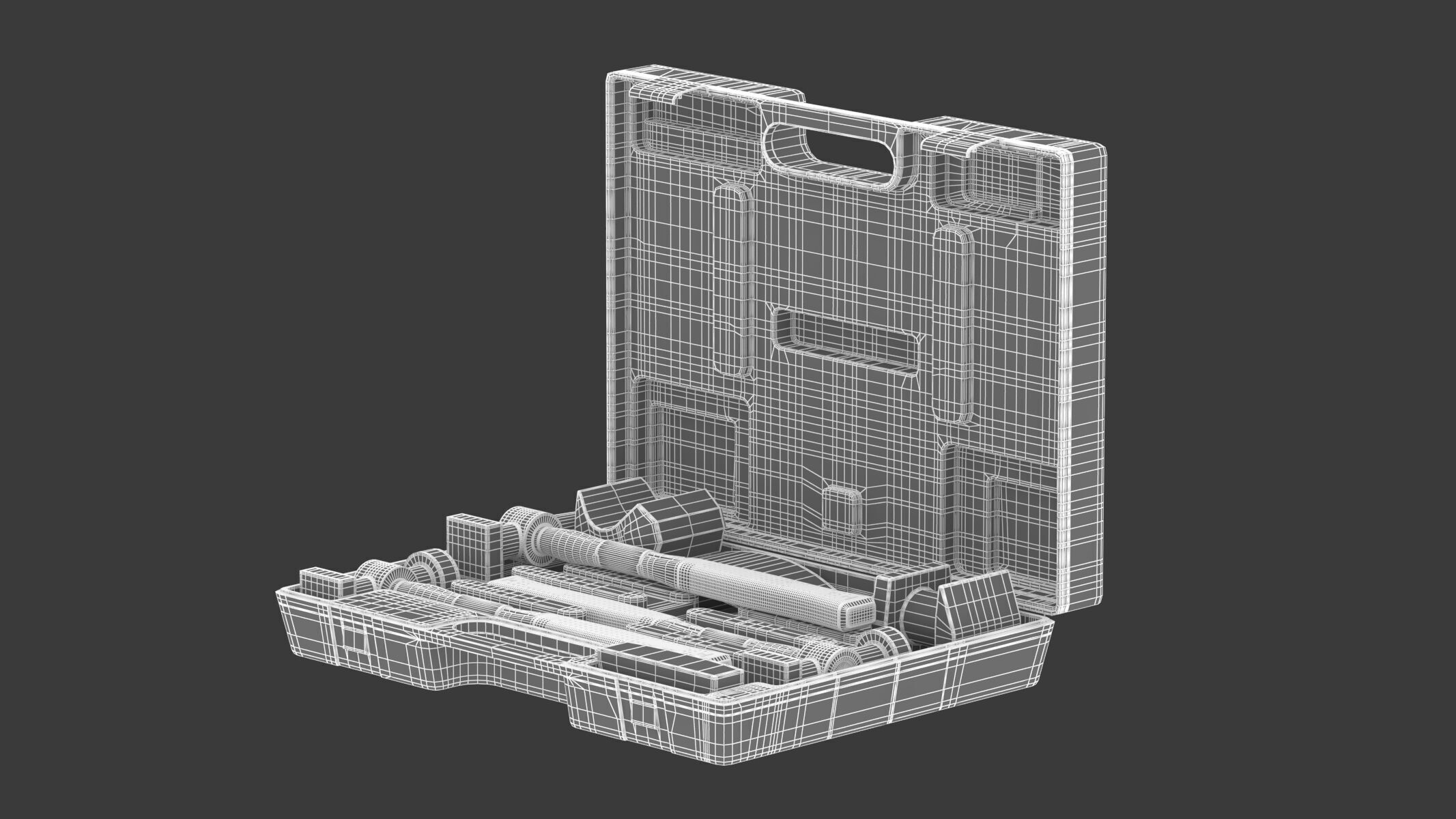 Garage Panel Beating Set 3D model_16