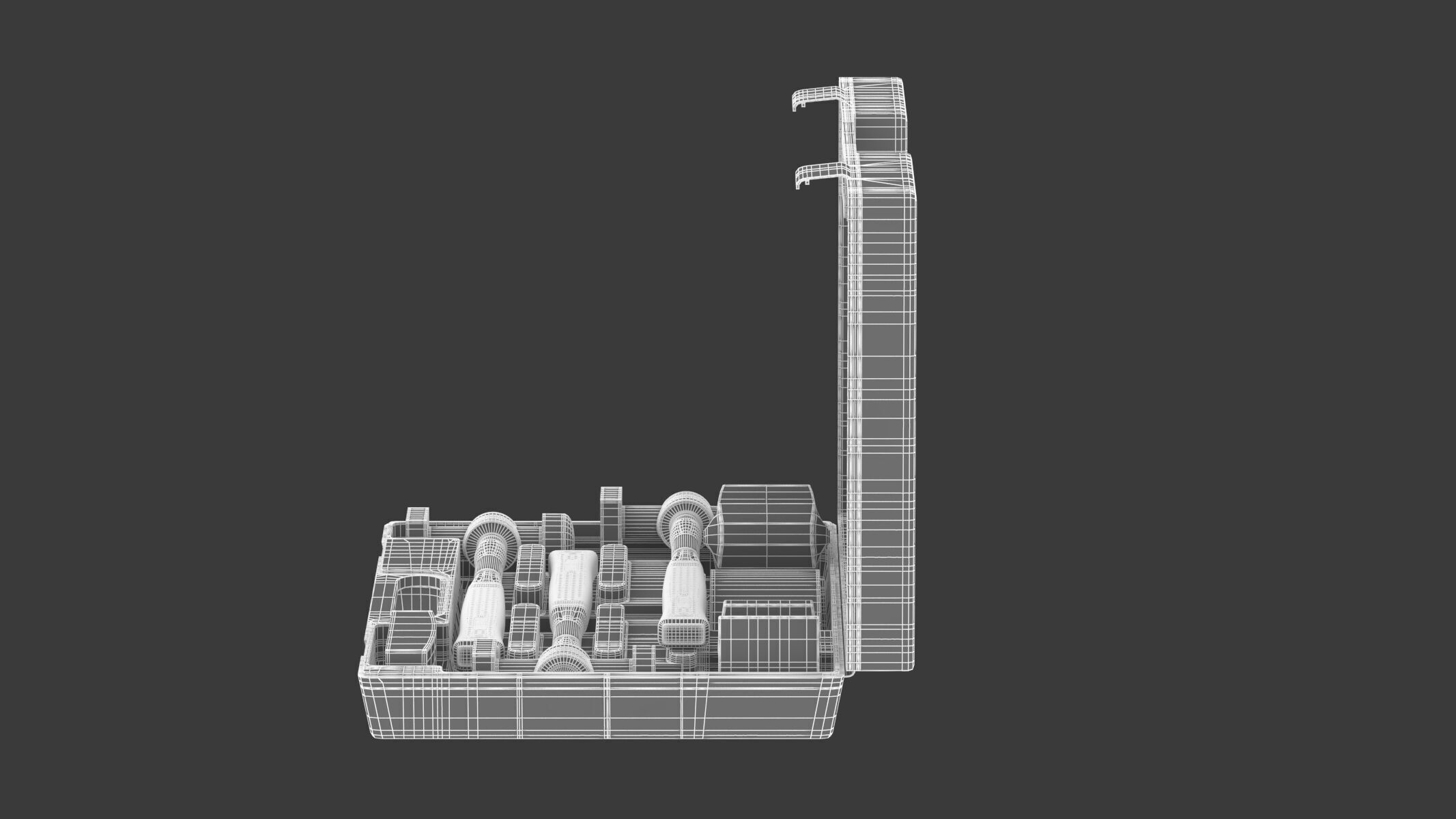 Garage Panel Beating Set 3D model_15
