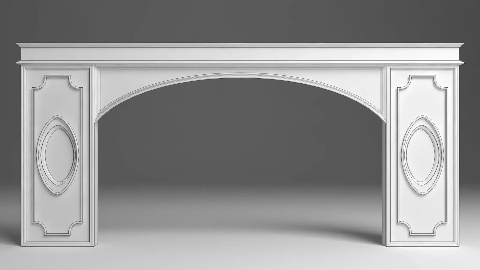 Entry Gate 3D model_0