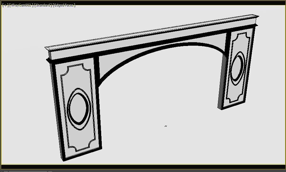 Entry Gate 3D model_9