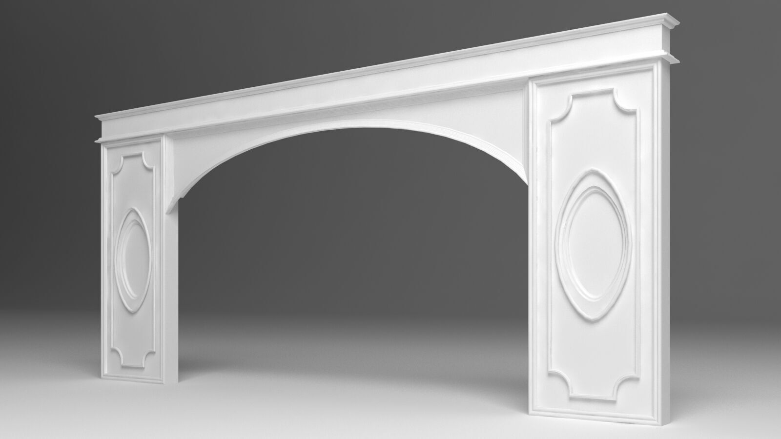 Entry Gate 3D model_6