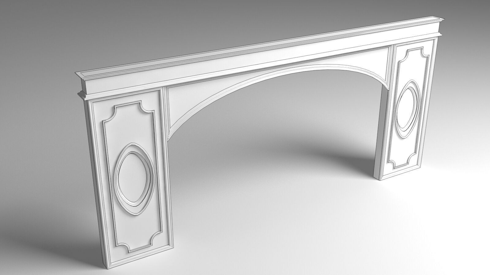 Entry Gate 3D model_1