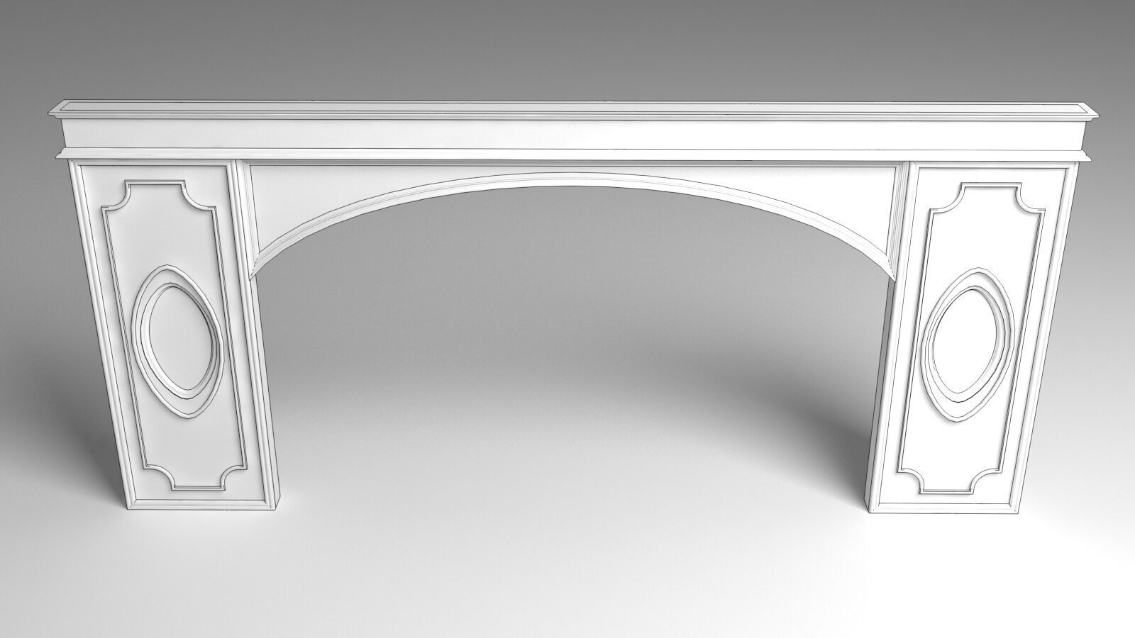 Entry Gate 3D model_3