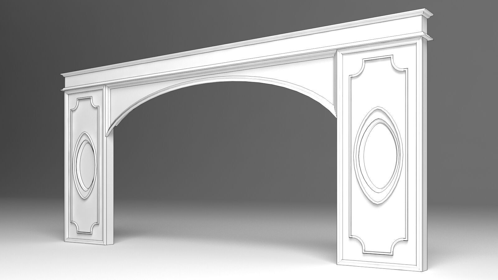 Entry Gate 3D model_2