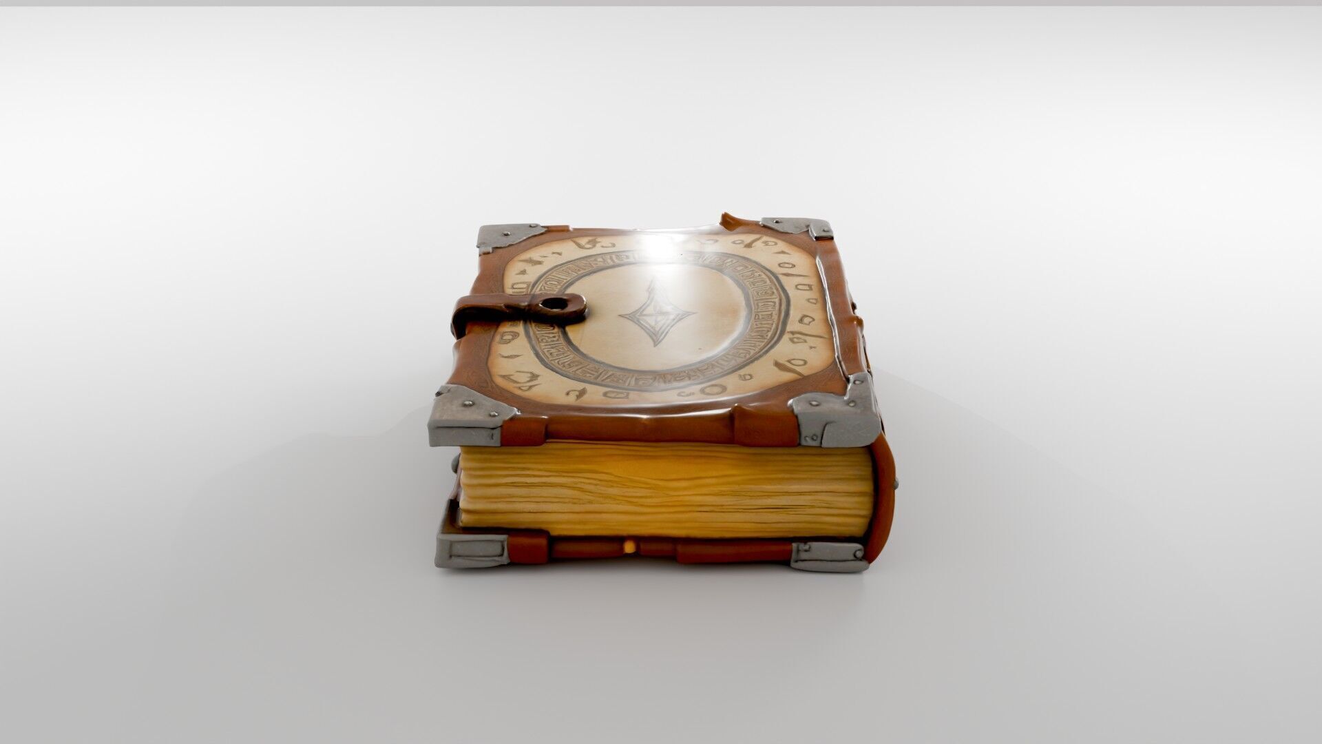 3D Fantasy Spell Book Model 3D model_3