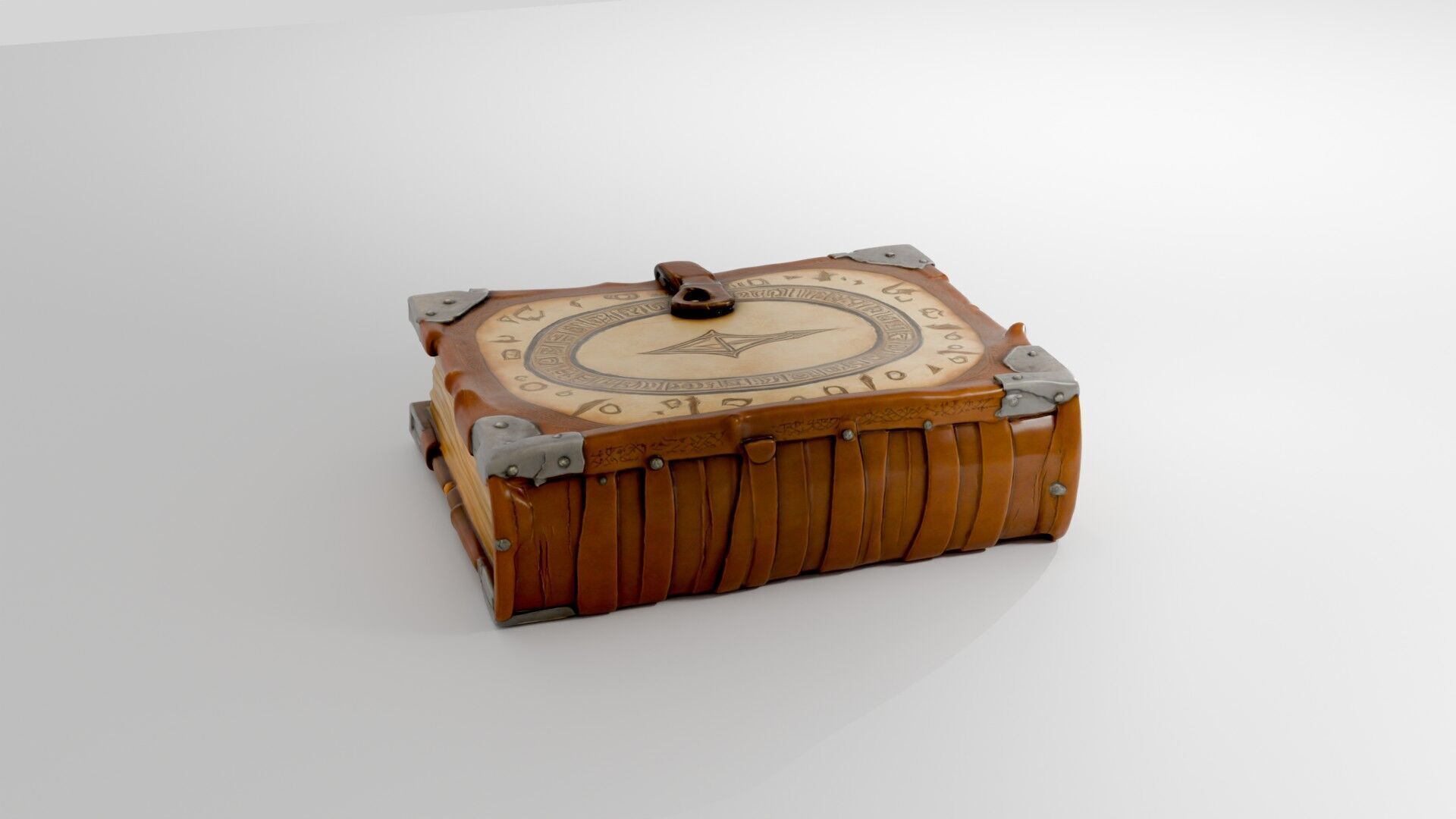 3D Fantasy Spell Book Model 3D model_4