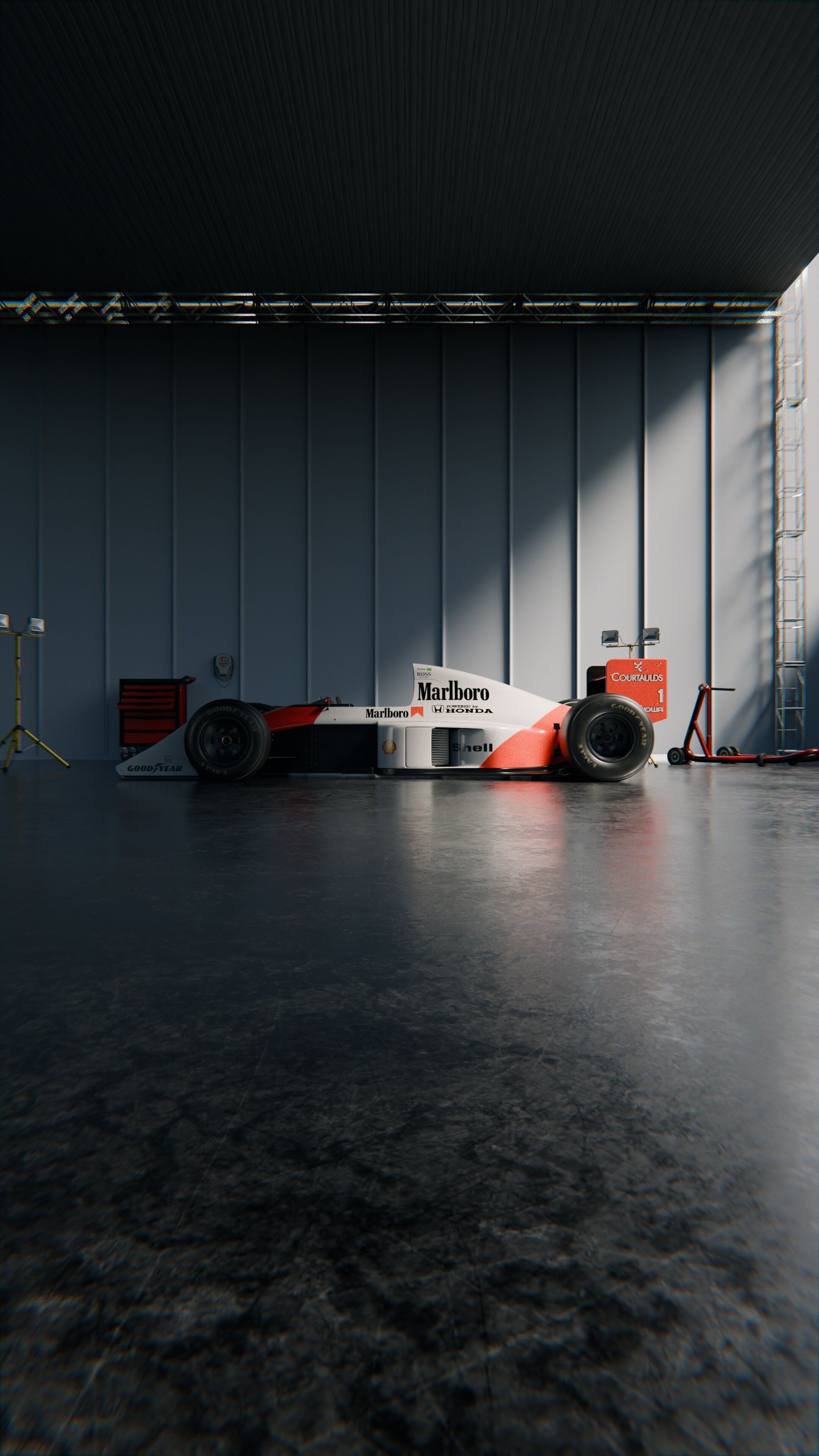 Warehouse Automotive Blender 3D model_3