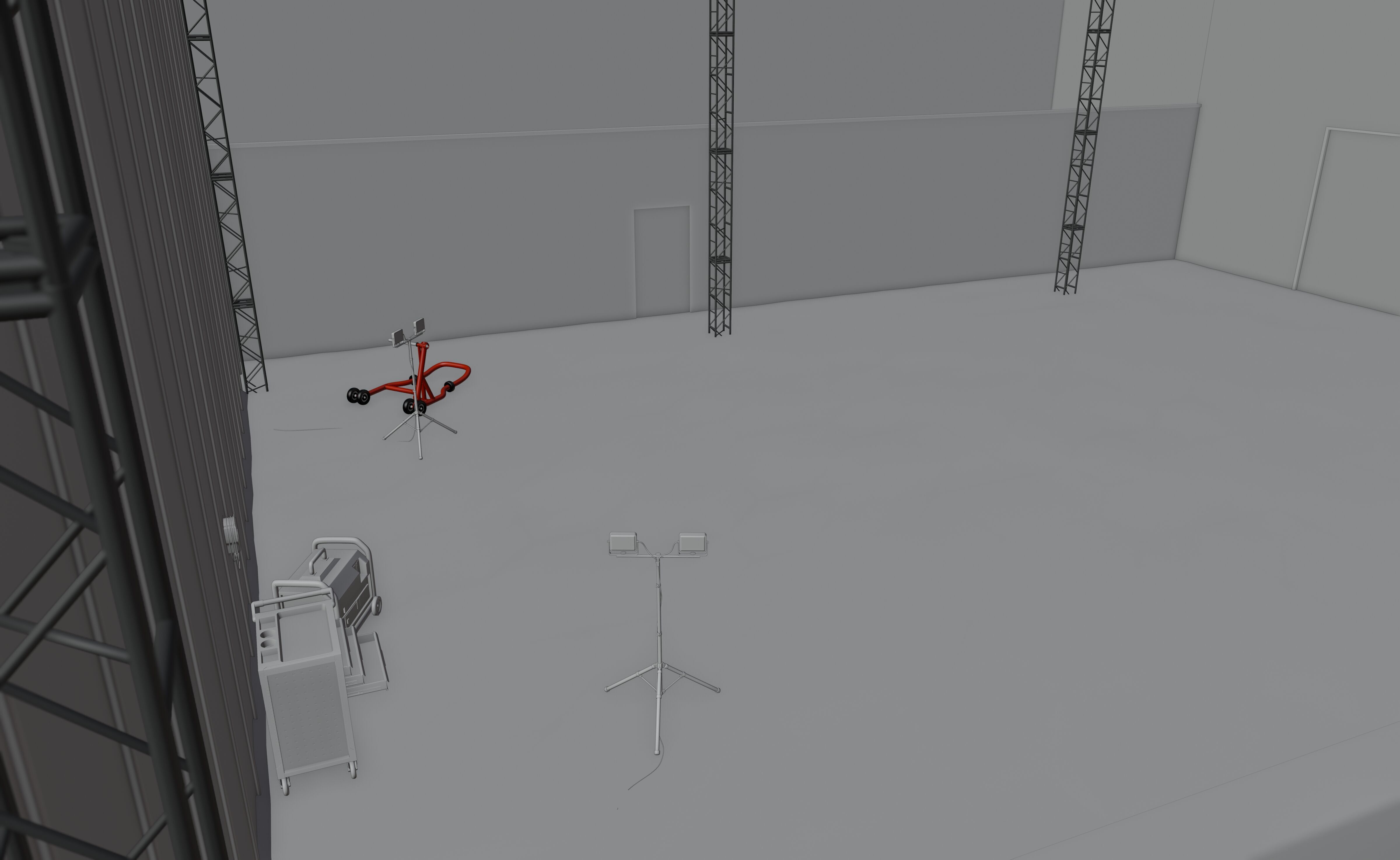 Warehouse Automotive Blender 3D model_8