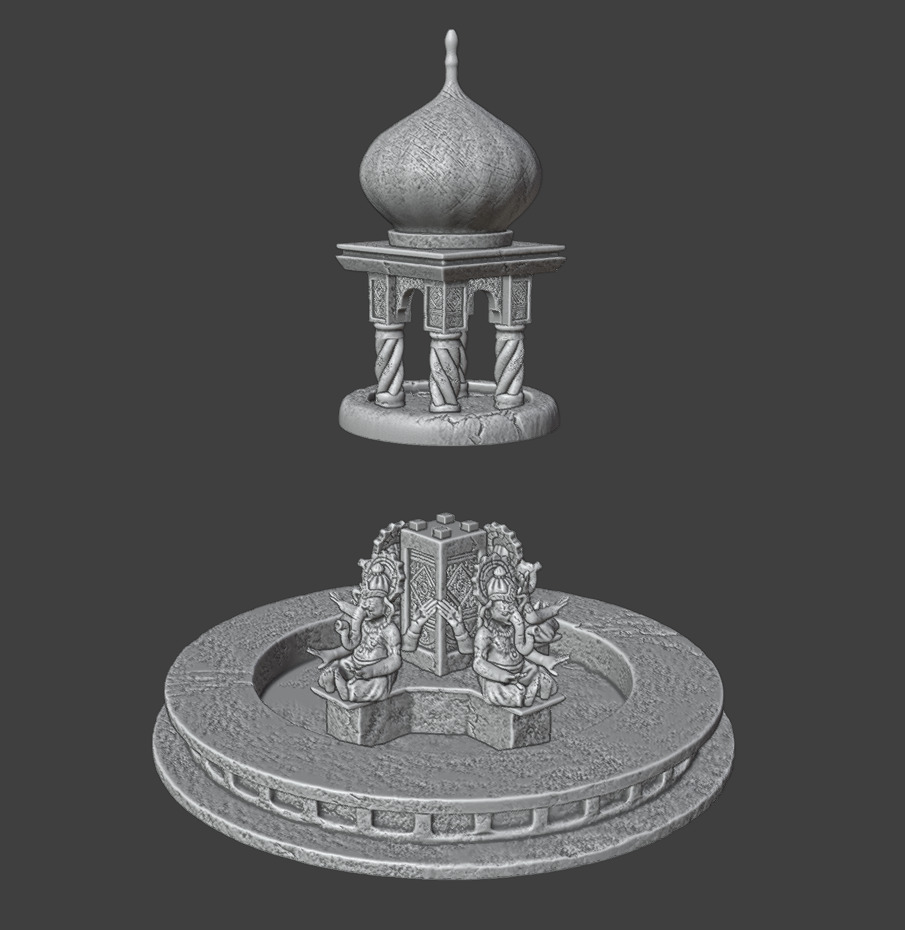 Fountain 3D print model_5